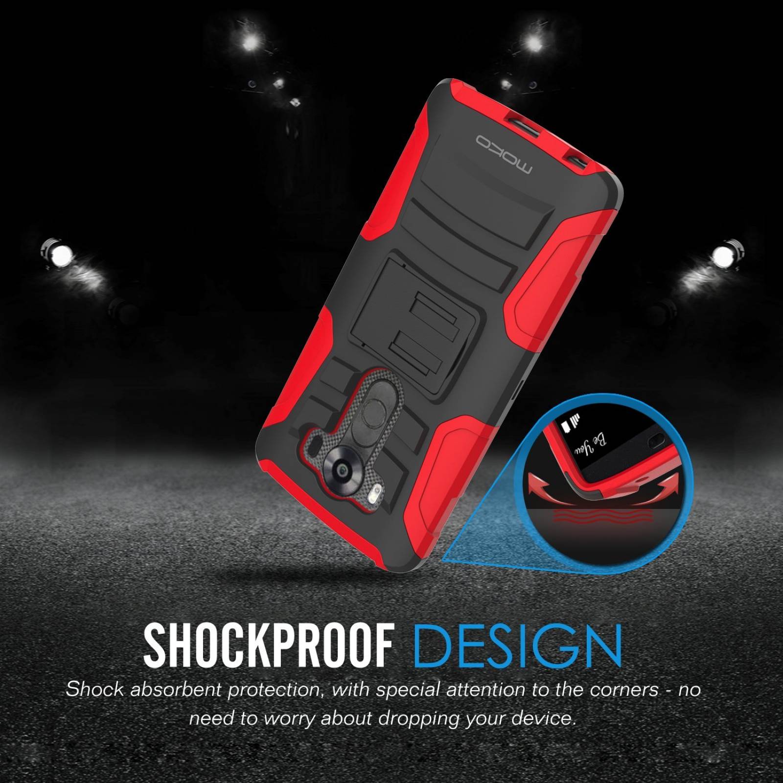 LG V10 funda MoKo amortiguador tapa dura Ultra protectora re