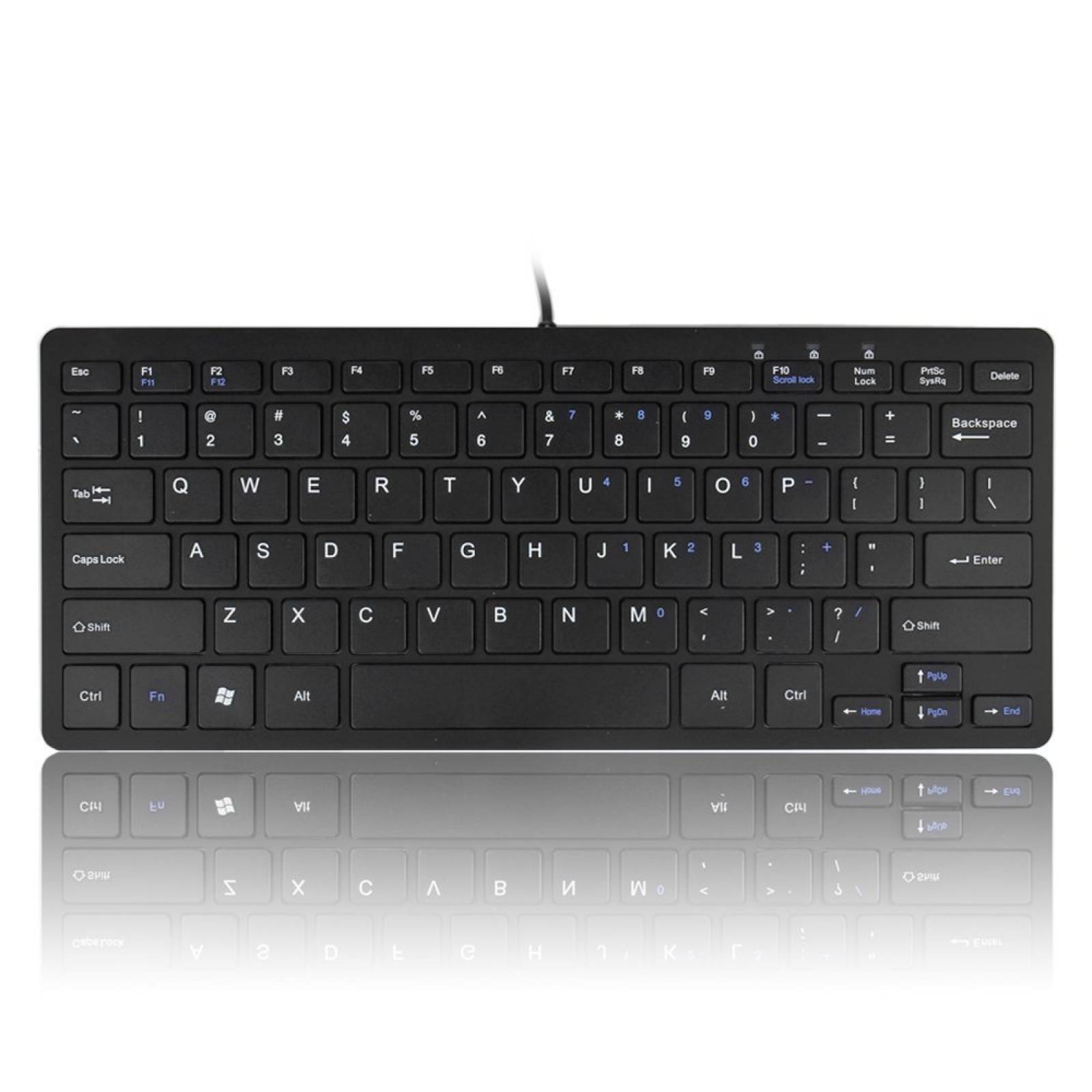Mini Teclado Alámbrico Tnp Products Con Cable Usb - Negro