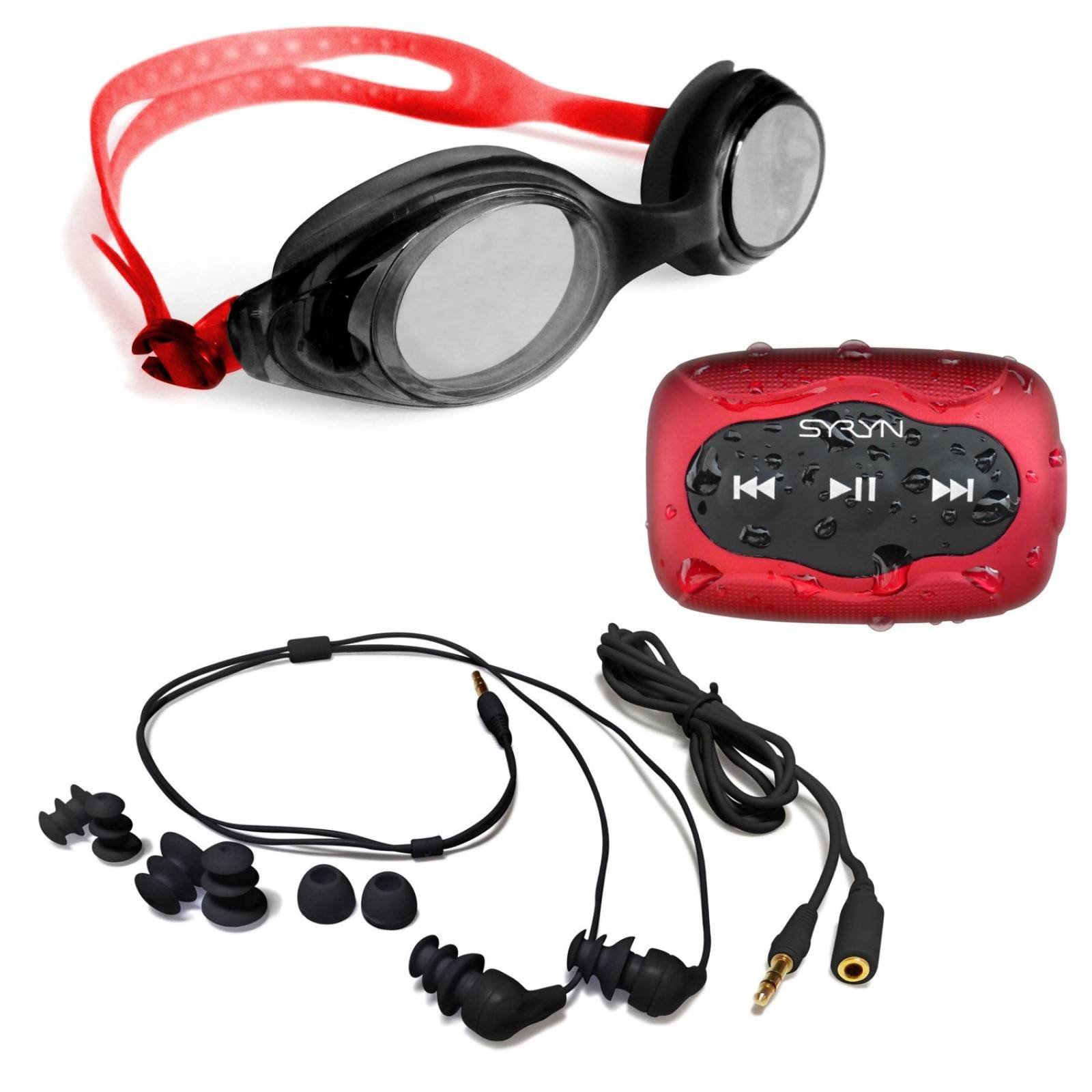 Swimbuds auriculares y 8 GB Reproductor MP3 resistente al ag