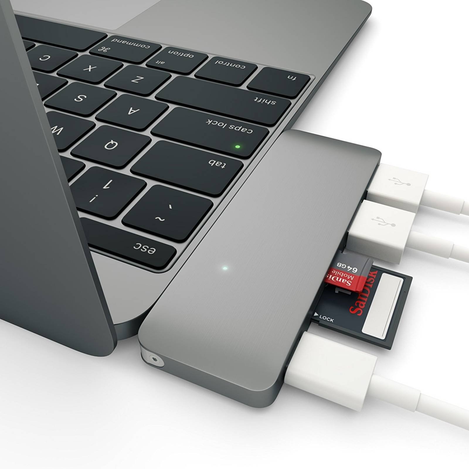 B:Satechi tipo C USB 3,0 3 1 Combo Hub MacBook 12"(con USB-C C