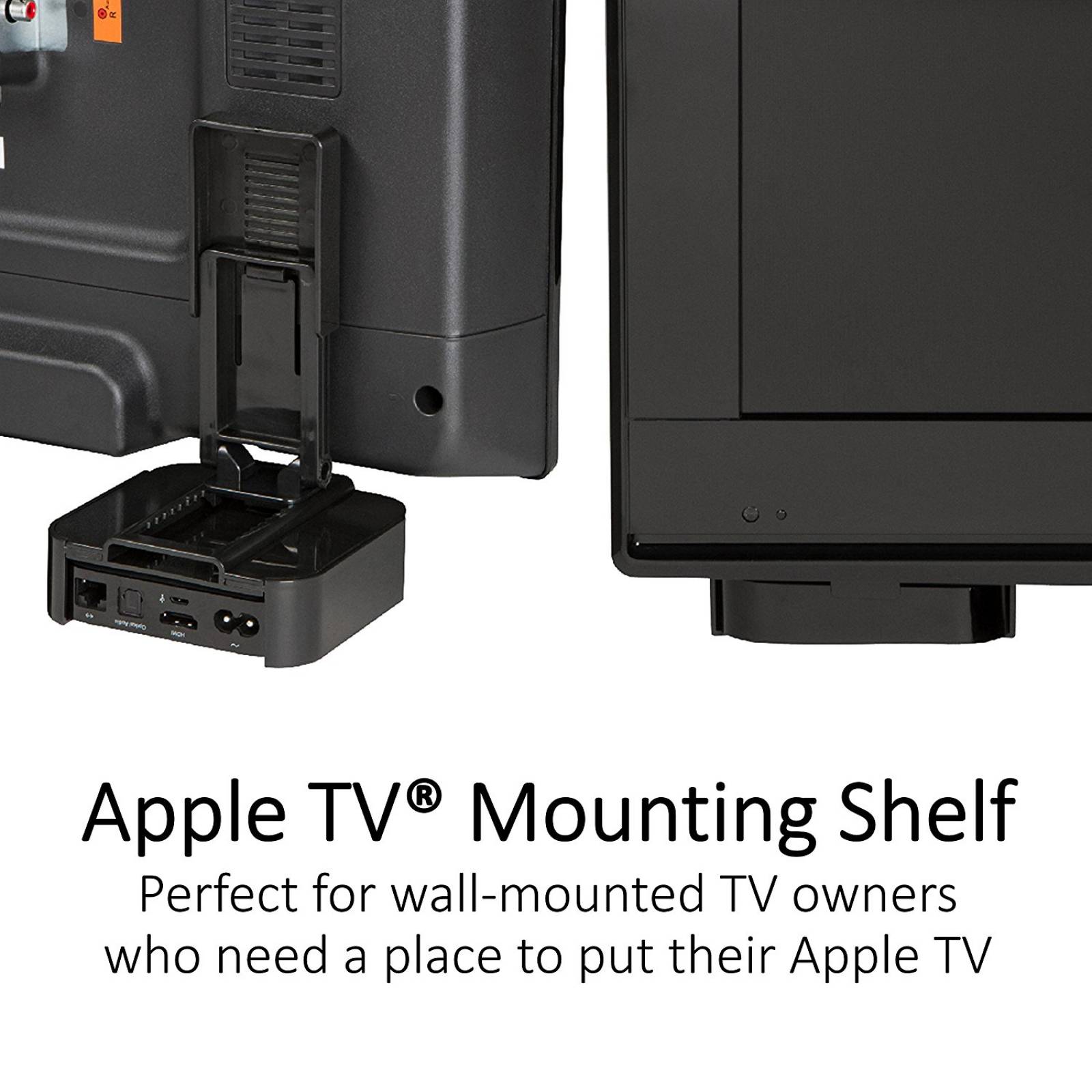 TotalMount Apple TV estante montaje y soporte remoto 2da y 3