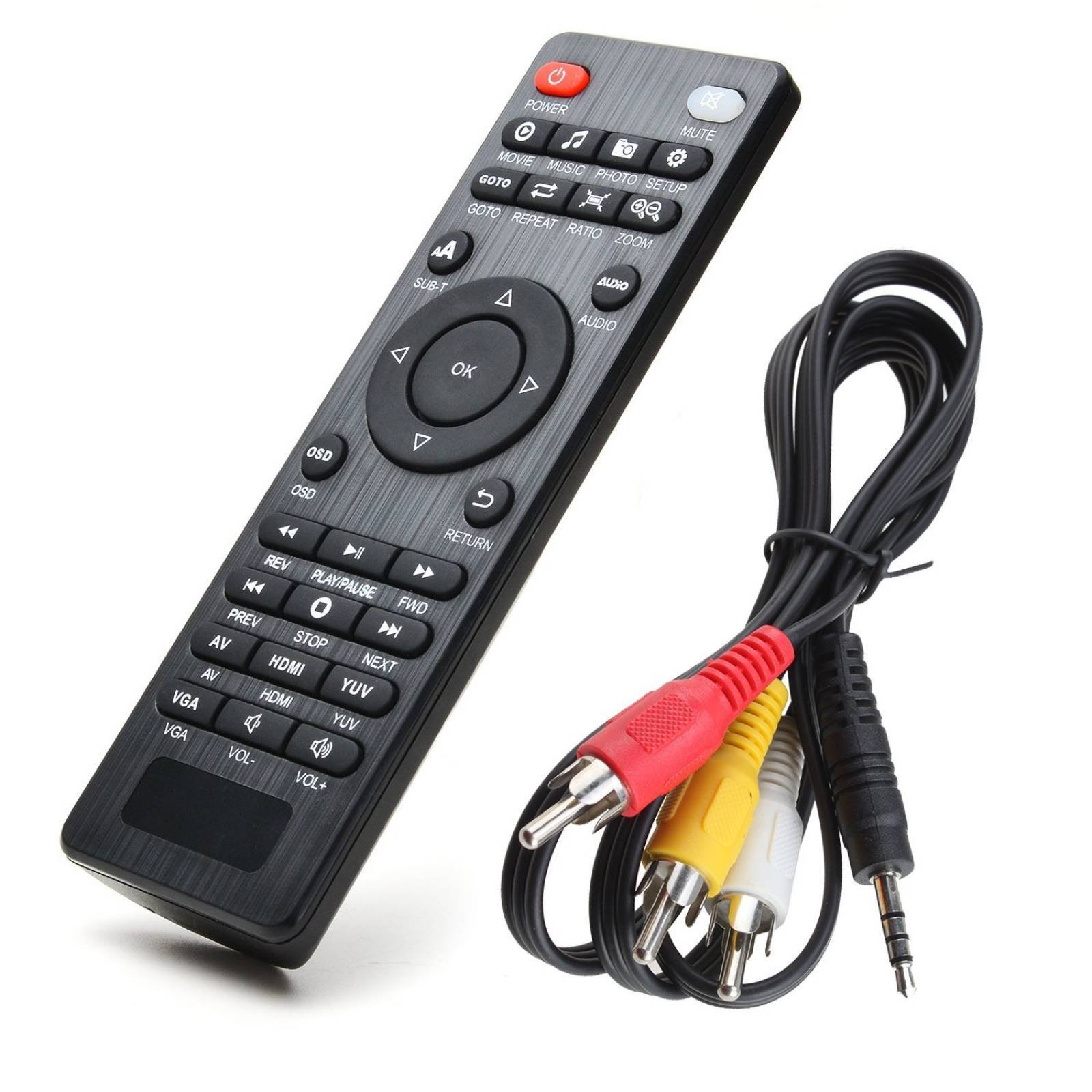 AGPtek negro 1080p HDMI TV Media Player HDMI YPbPr US -Negro