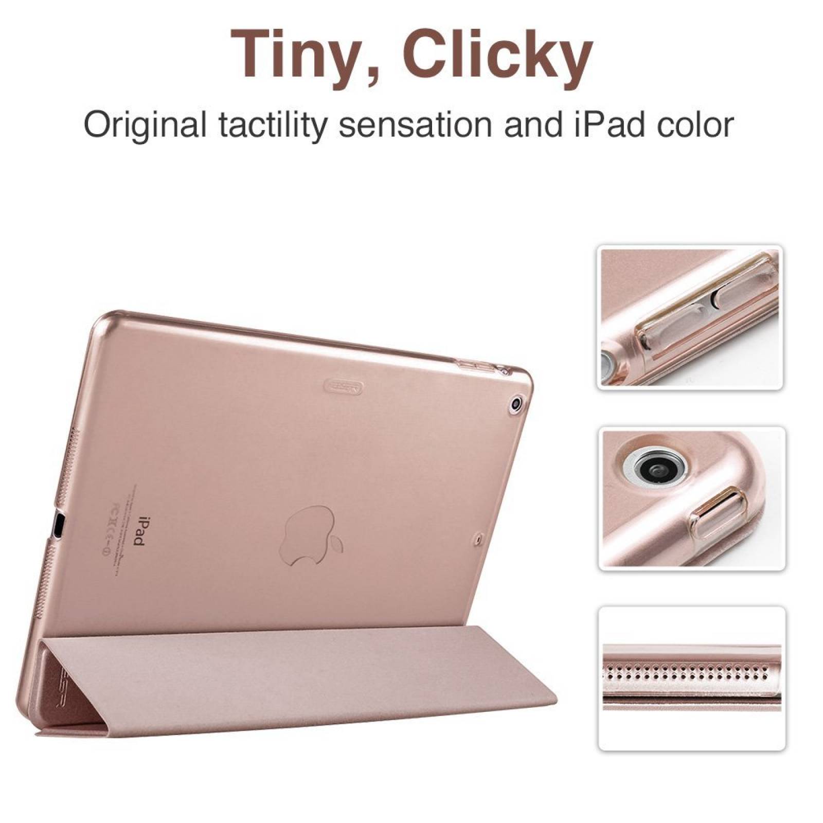 iPad Mini 2 funda, ESR iPad Mini Smart funda [cuero si -Rosa