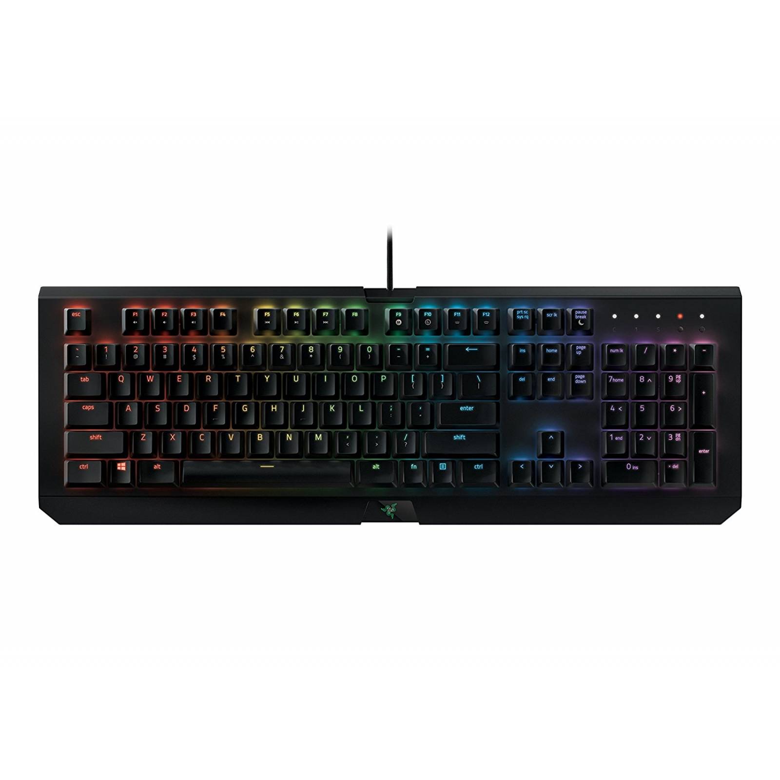 B:Razer BlackWidowxcroma RGB Clicky mecánico Gaming tec -Negro