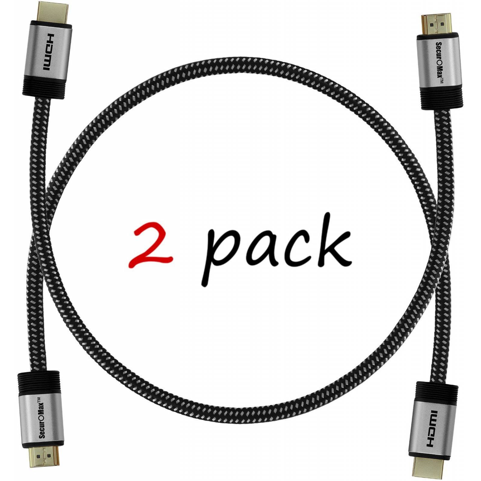 Cable HDMI 1,5 FT 2 Pack - HDMI 2.0 4K 60Hz listo -  -Dorado