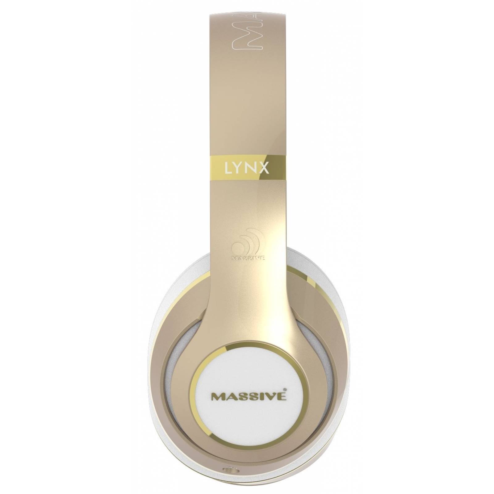 Gran lince Audio auriculares controles micrófono y t -Dorado