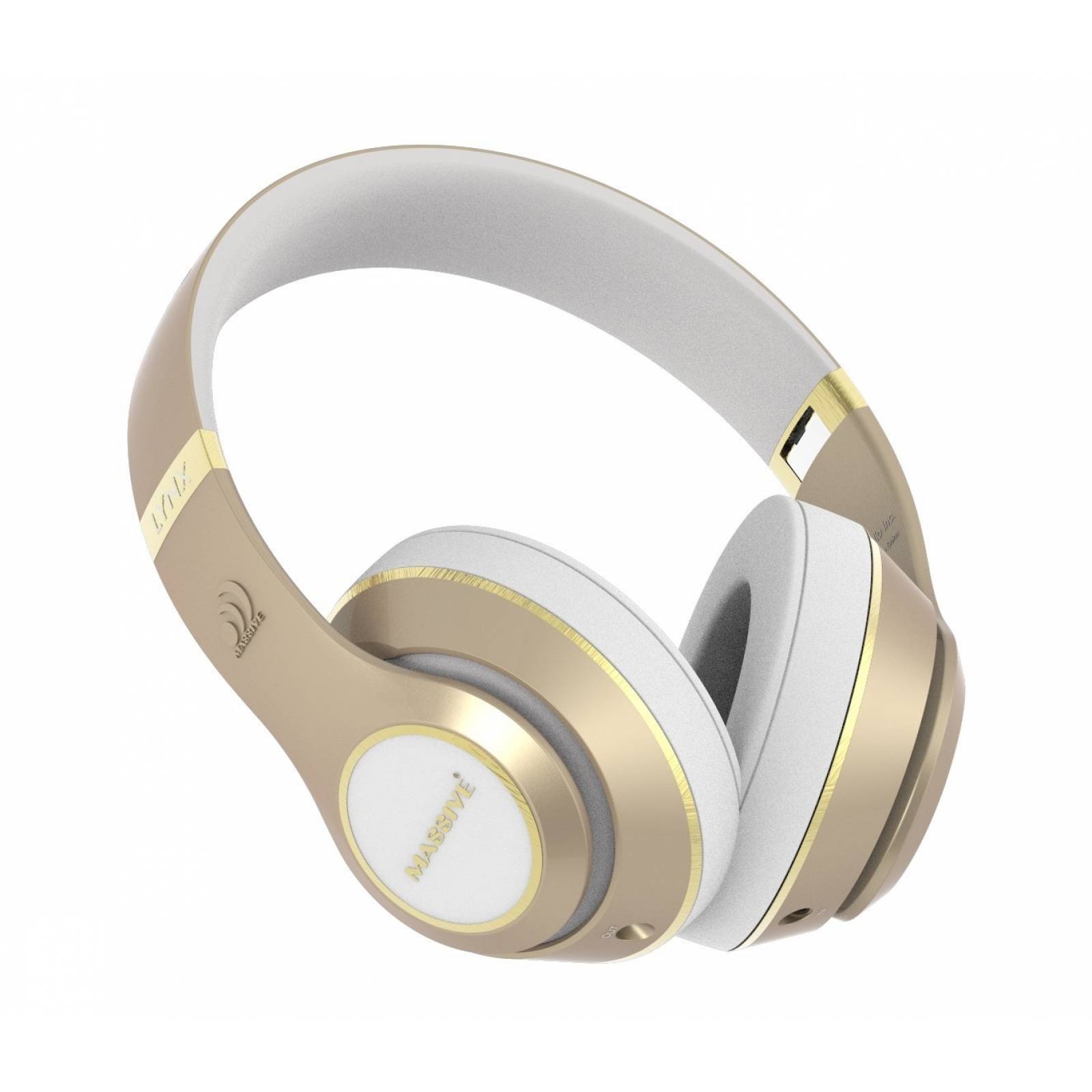 Gran lince Audio auriculares controles micrófono y t -Dorado