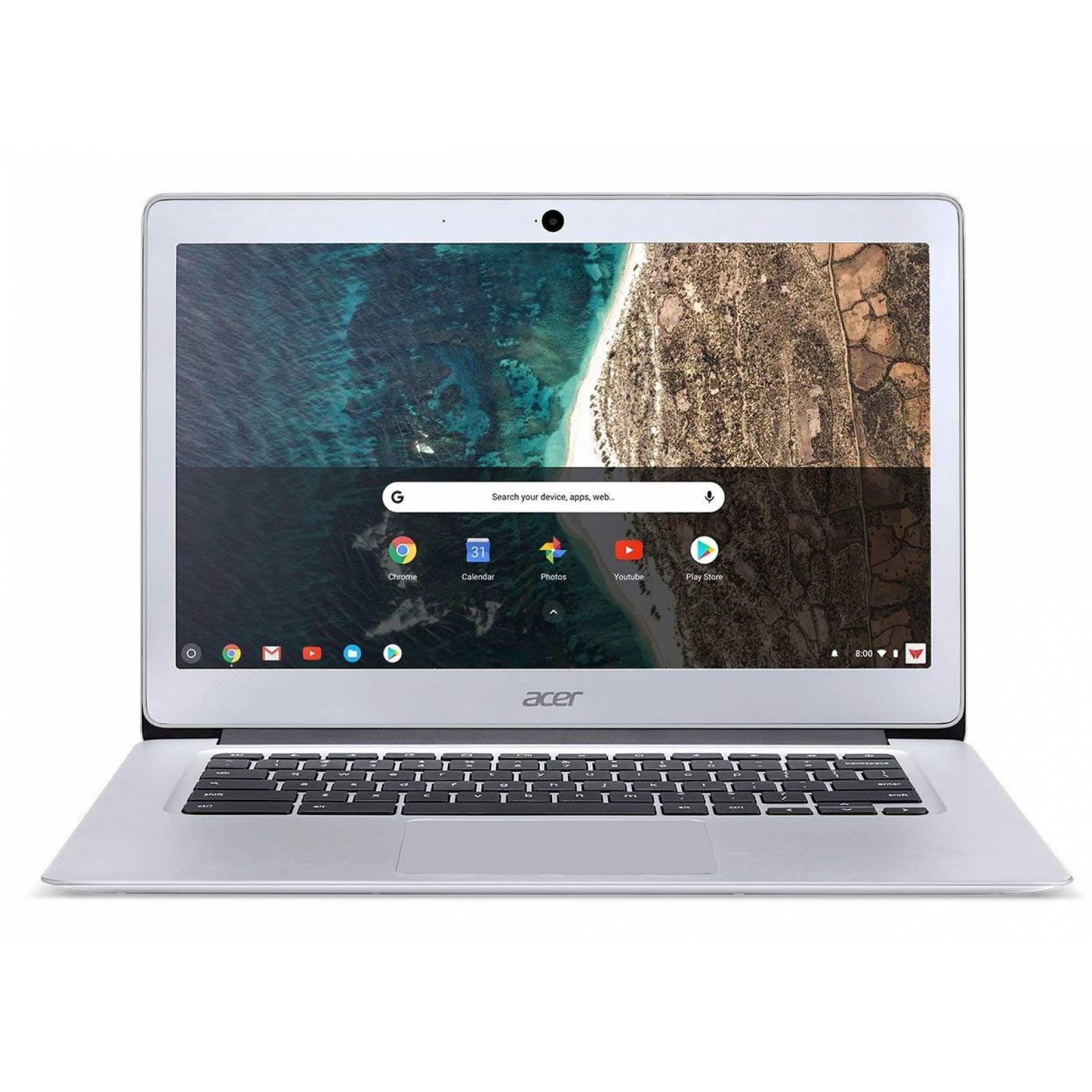 Laptop Acer Chromebook 14 Celeron N3160 4GB 32GB -Plata