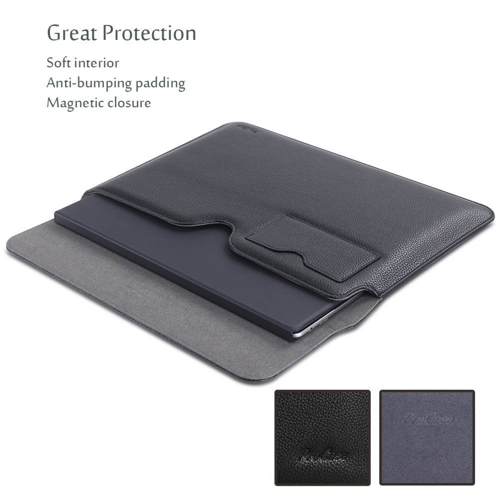 B:ProCase 12 pulgadas Macbook / Samsung Galaxy TabPro S -Negro