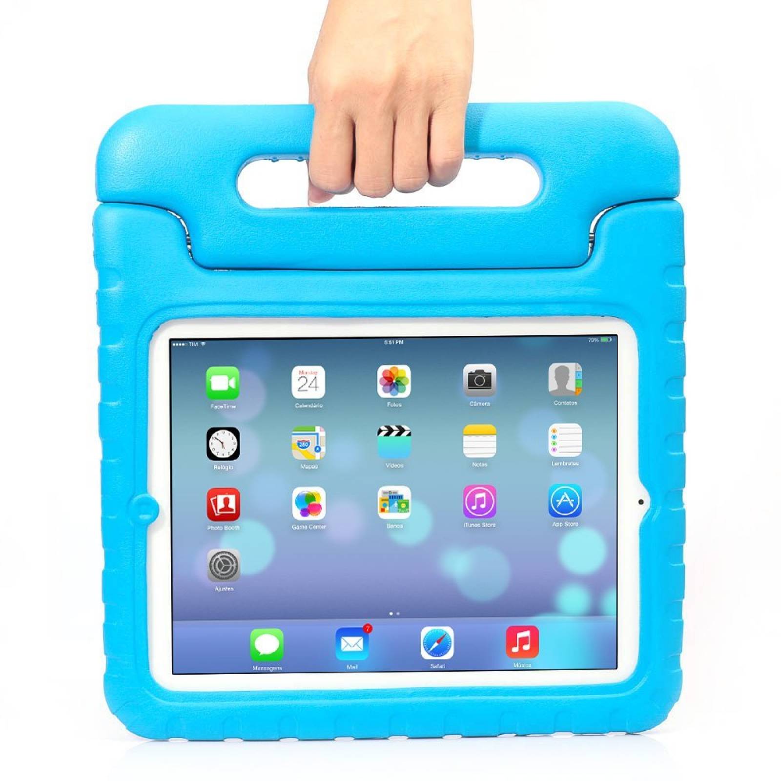 iPad funda, iPad 2 3 4 funda, hormigas TECH ligero [go -Azul