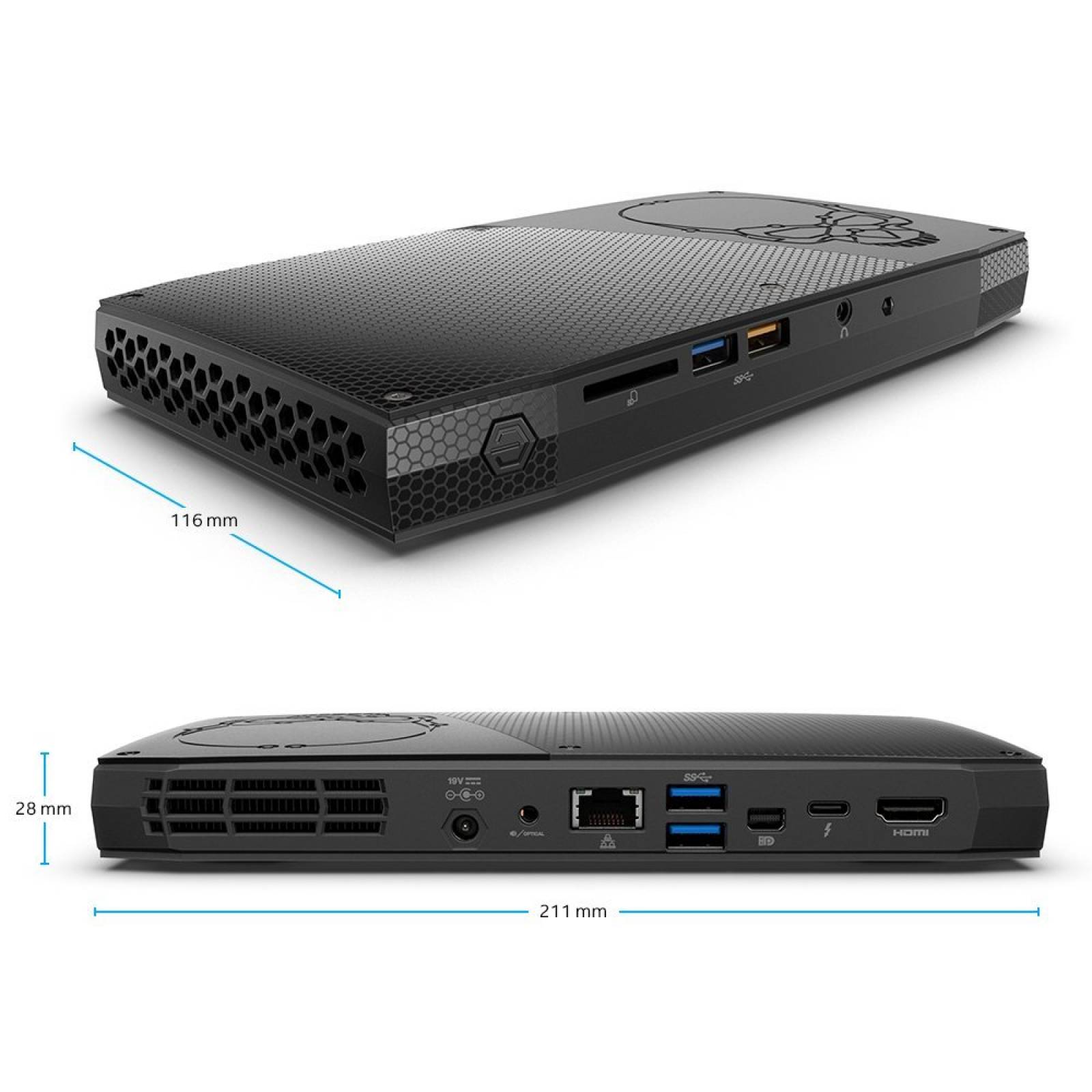 Mini Pc Intel Nuc Kit Nuc6i7kyk (intel Core I7-6770hq)