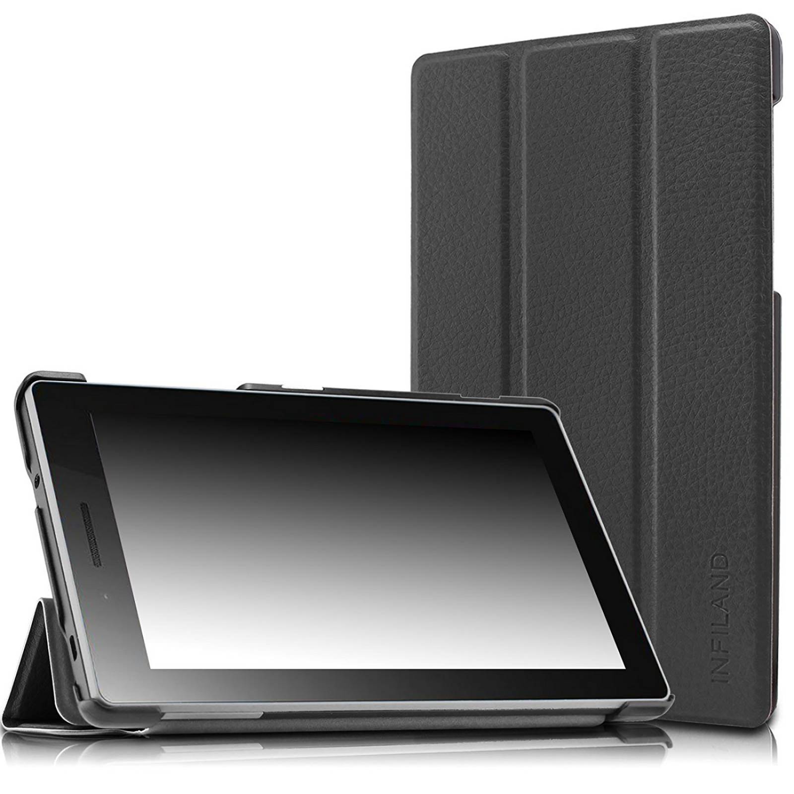 Infiland funda Lenovo ficha 3 esencial, Ultra Slim Tr -Negro