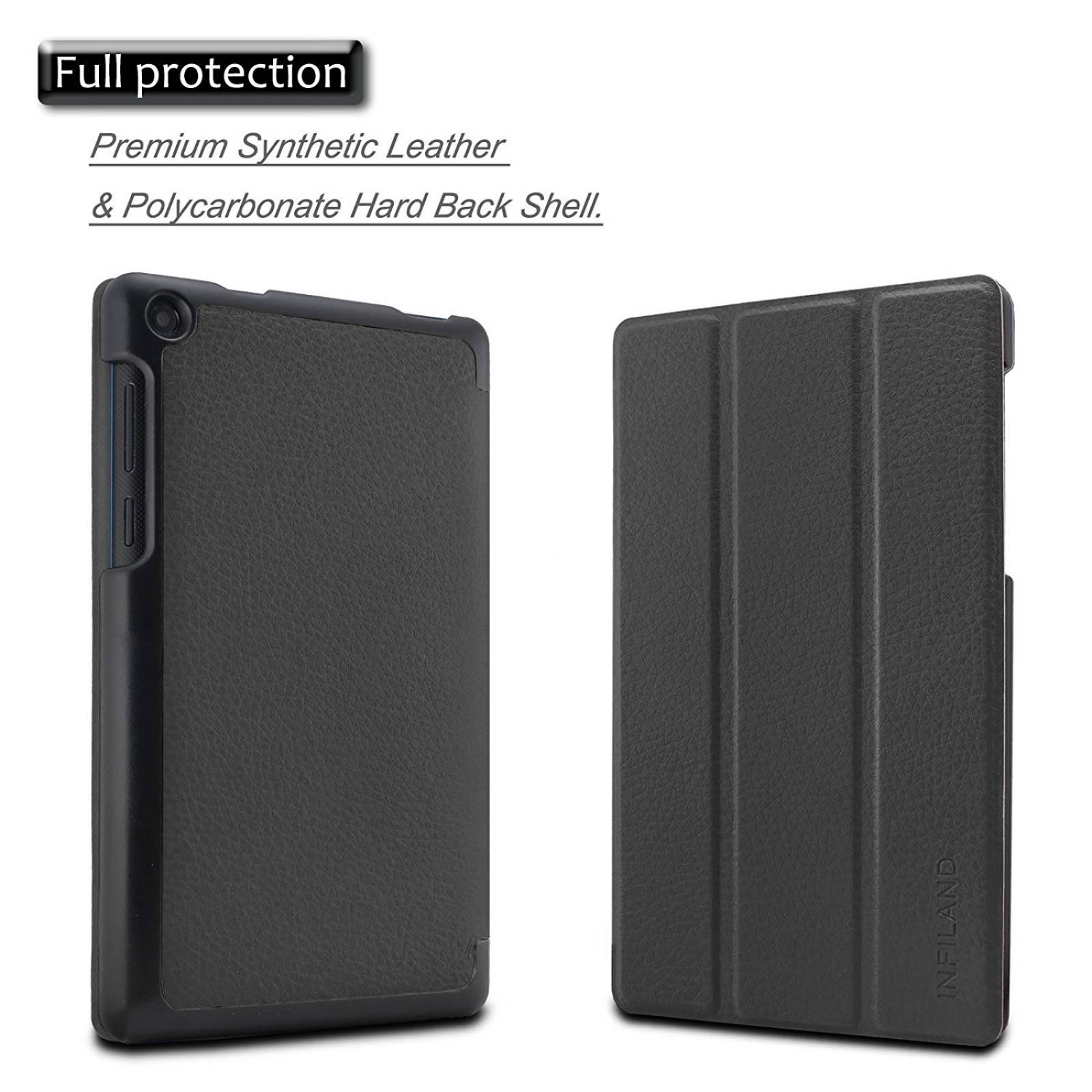 Infiland funda Lenovo ficha 3 esencial, Ultra Slim Tr -Negro