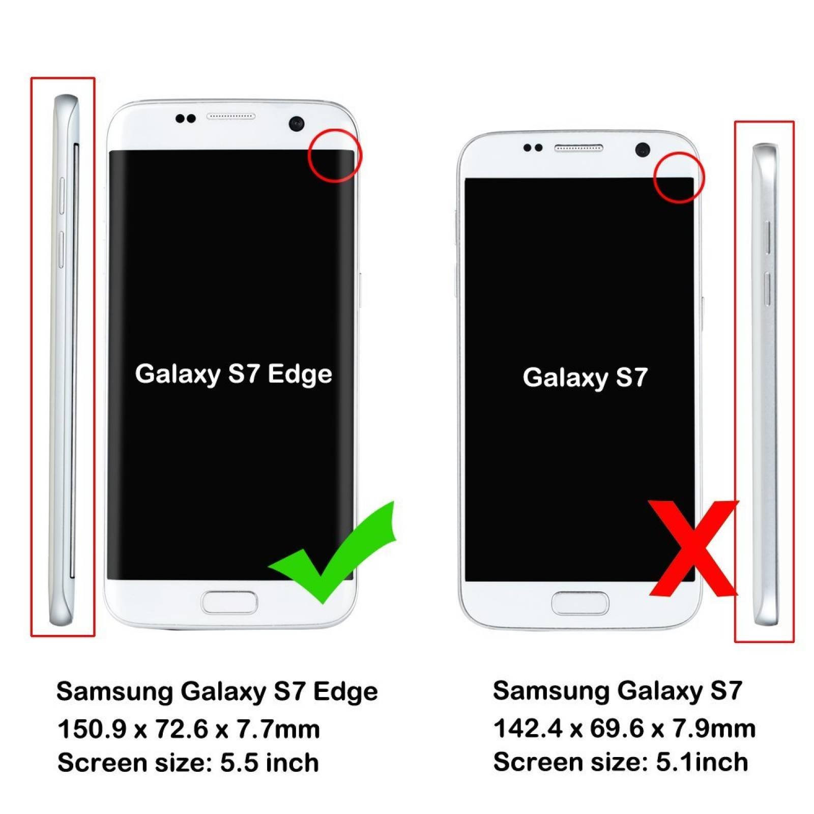 S7 Borde funda Samsung Galaxy S7 borde funda - Badalin -Rosa