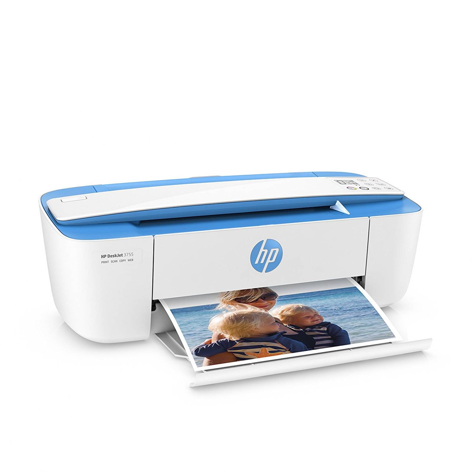 B:HP DeskJet 3755 compacto todo-en-uno impresora inalámb -Azul