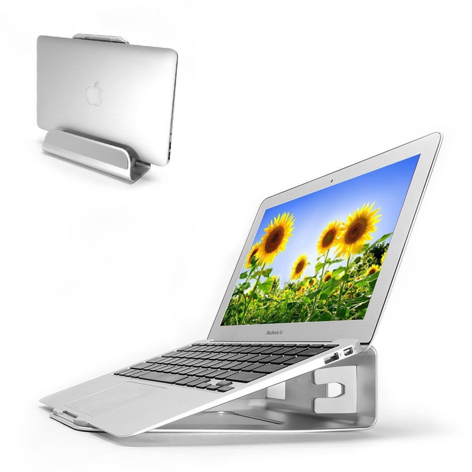 Base Para Laptop Nekmit Aluminio Horizontal Y Vertical -plat