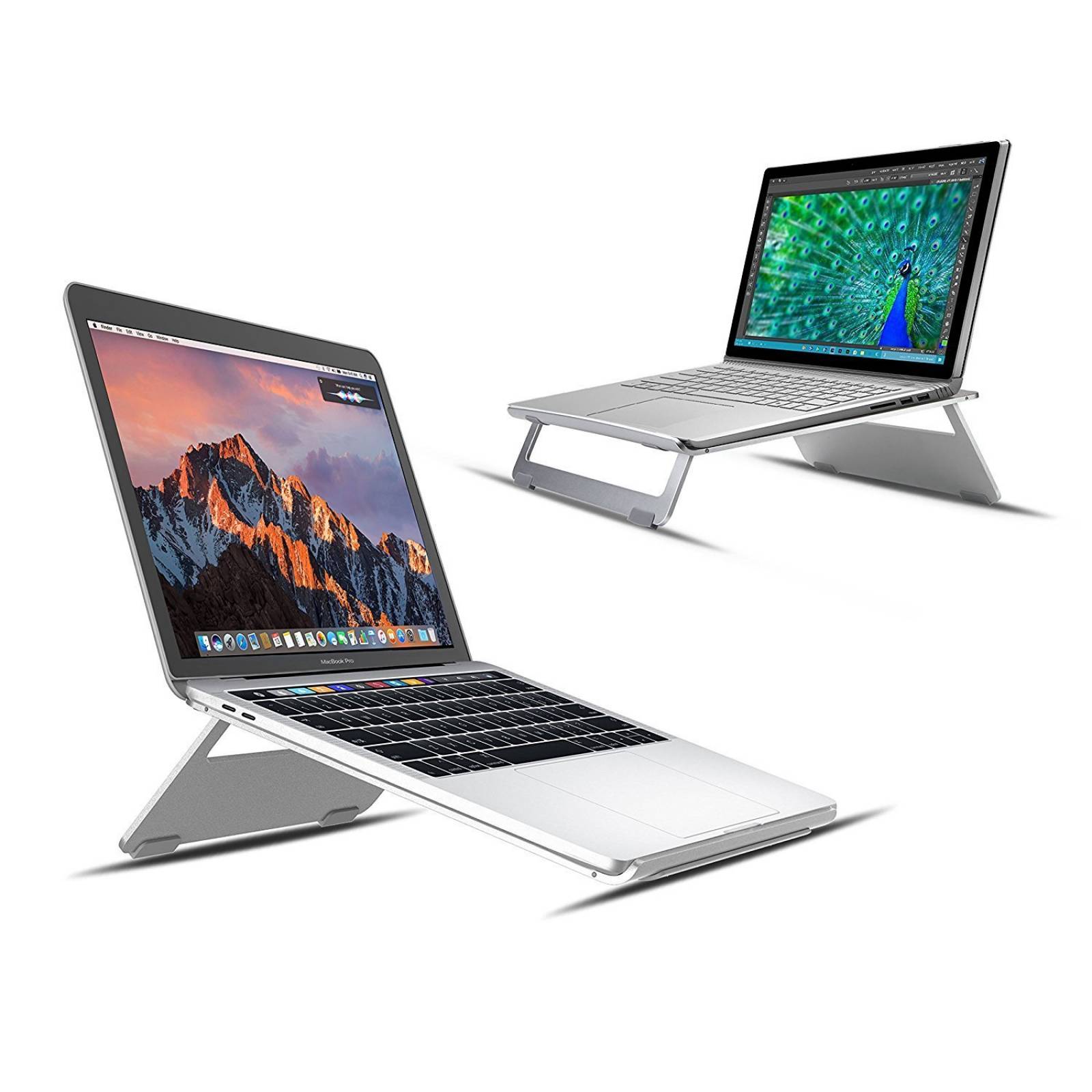 Vogek aluminio plegable y Portable Laptop Stand Macbo -Plata