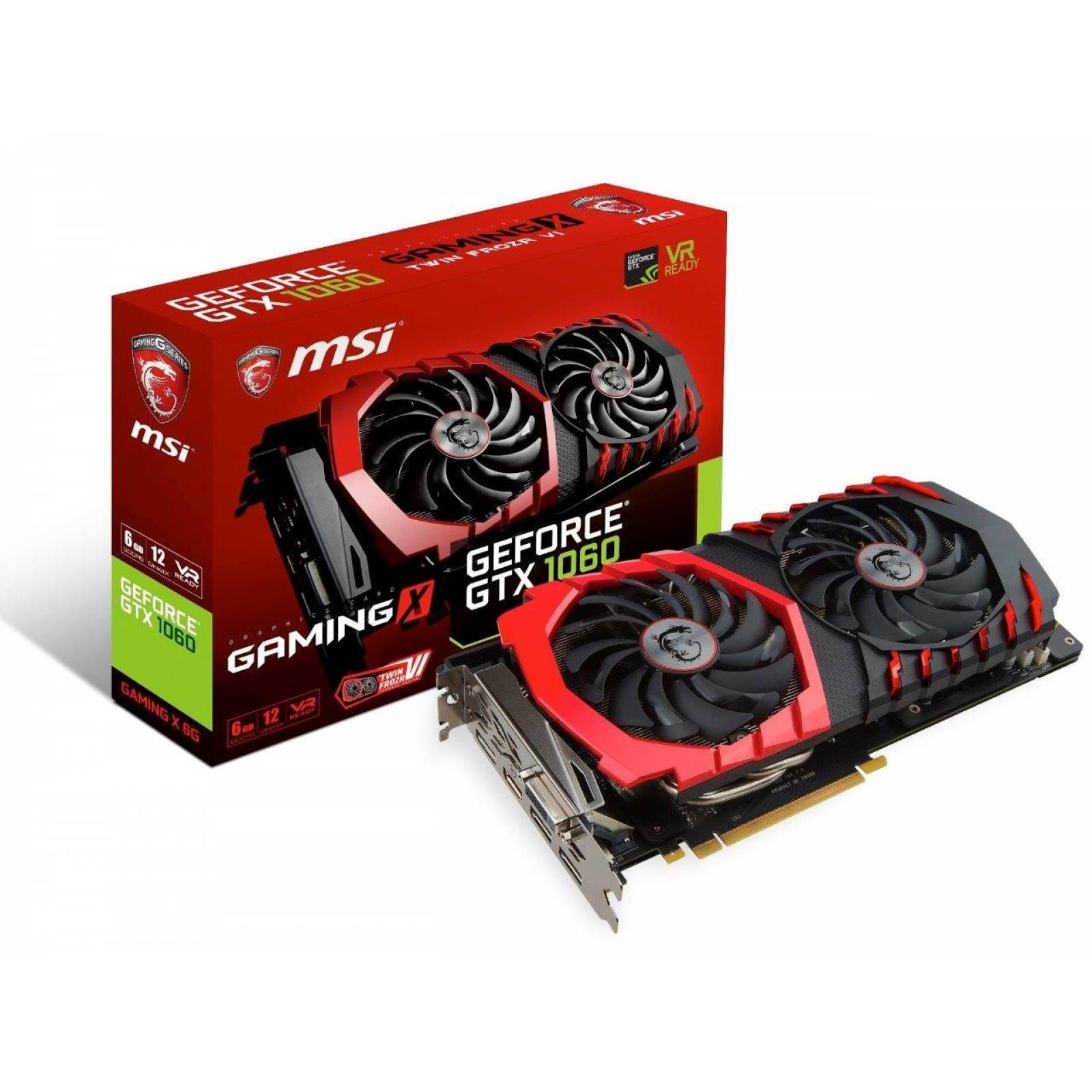 Tarjeta De Video Msi Geforce Gtx 1060 Gaming X 6g Gddr5