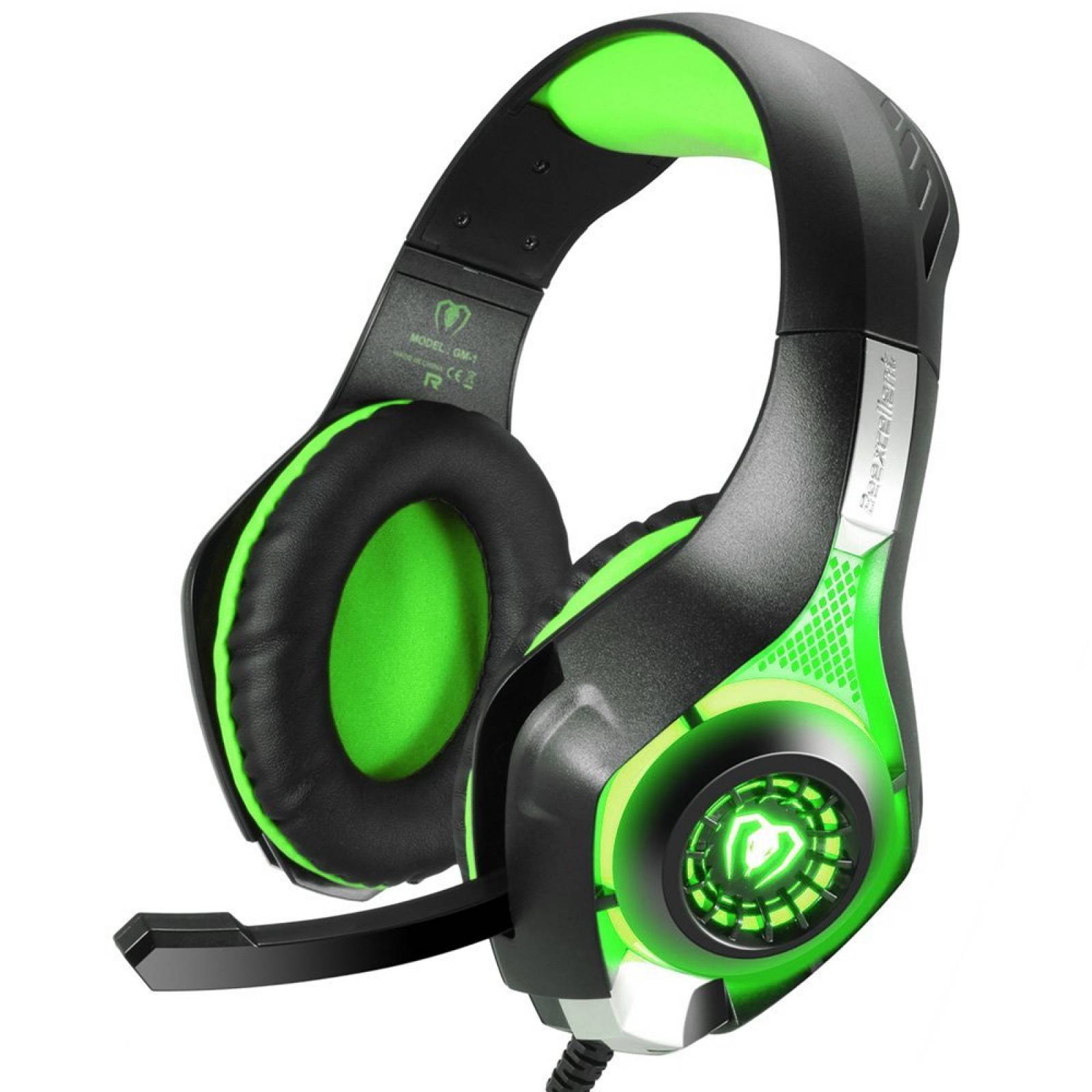 Juegos BlueFire PS4 3.5mm auriculares micrófono y LED -Verde
