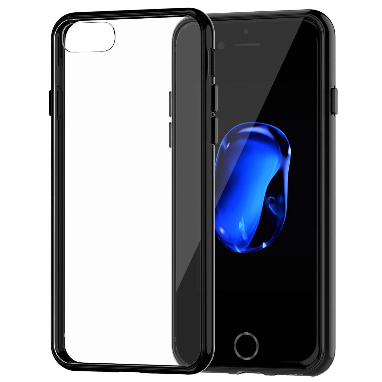 iPhone 7 funda JETech Apple iPhone 7 funda cubrir par -Negro