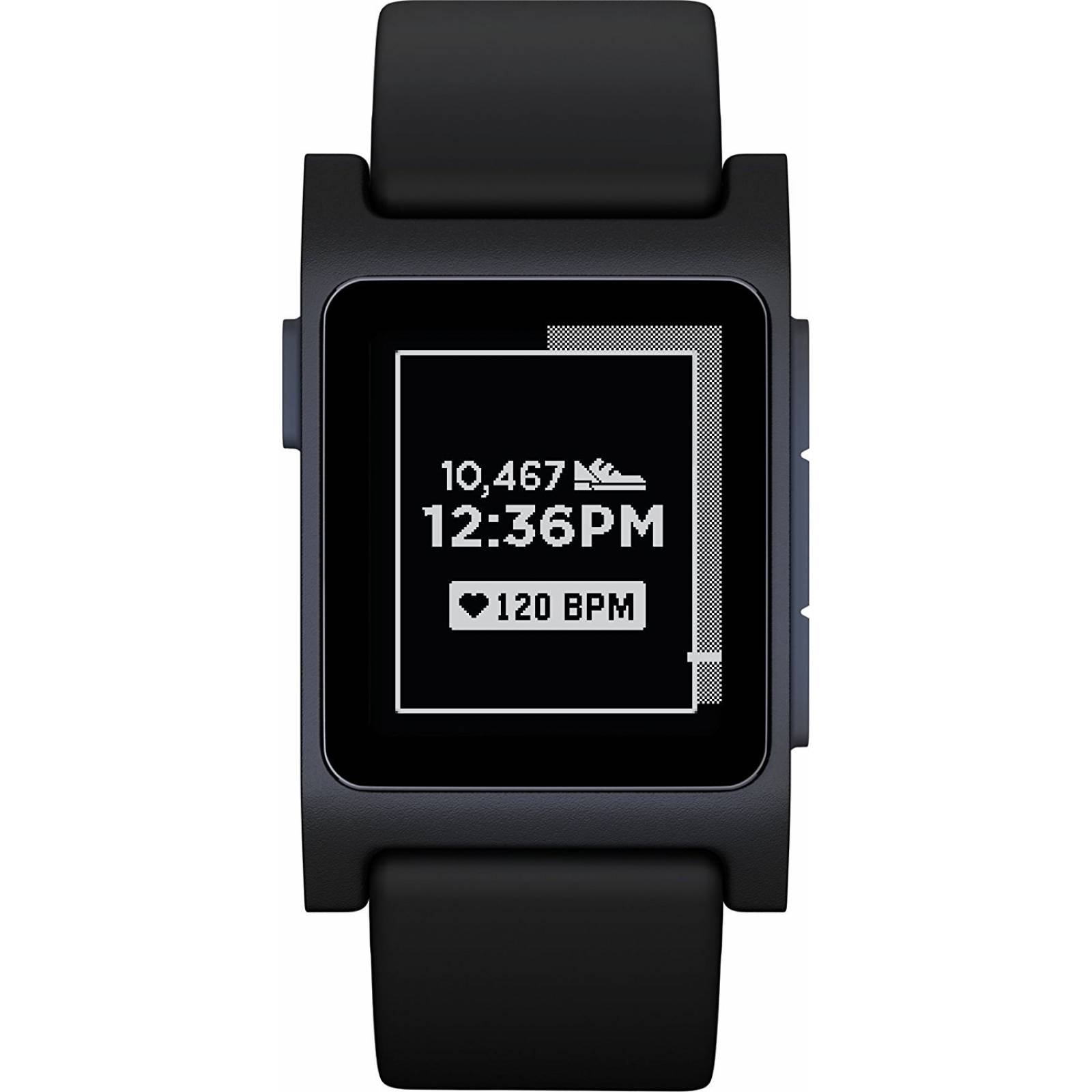 Guijarro 2+pulsómetro Smart Watch - negro/negro -Negro