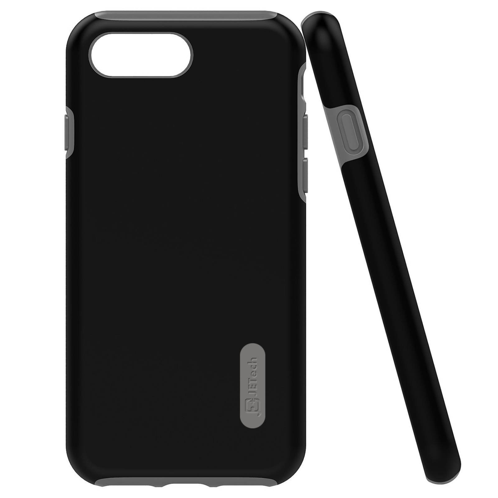 iPhone 7 Plus funda JETech doble capa delgada protect -Negro
