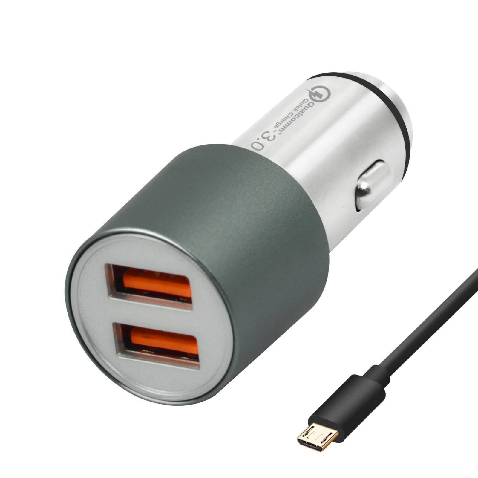 Cargador coche Dual USB JDB carga rápida 3.0 36W puertos Dua