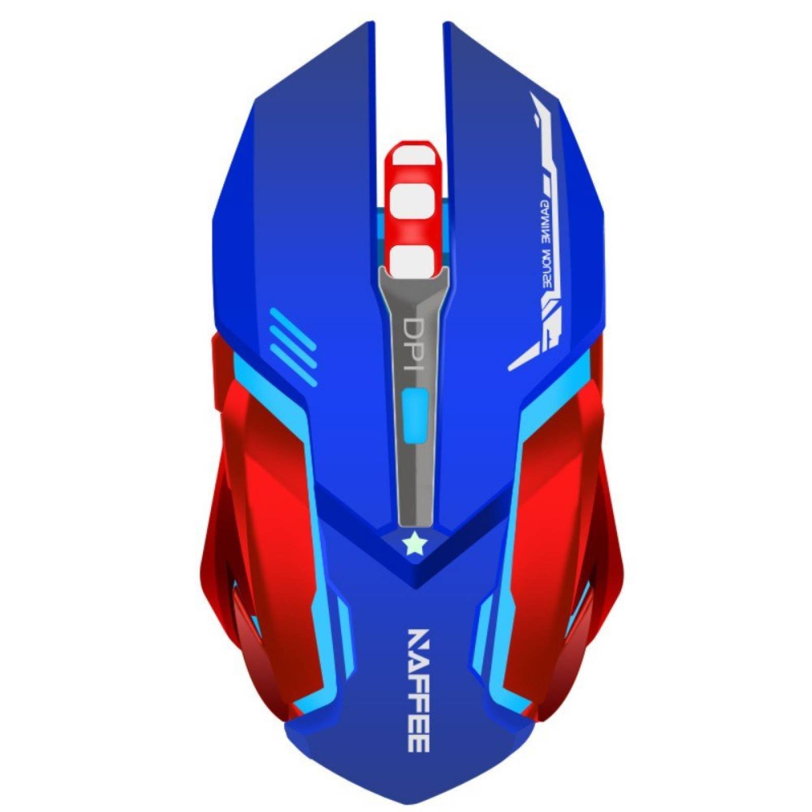 TENMOS X96 recargable Wireless Gaming Mouse USB óptico -Azul
