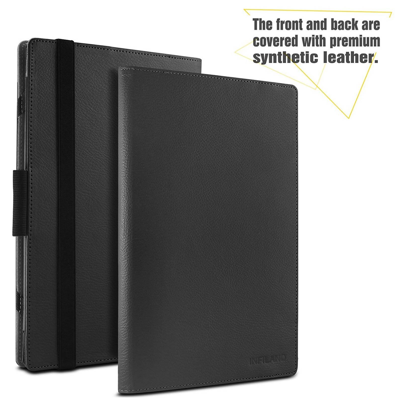 Caso libro Yoga Infiland Lenovo, Folio Premium PU cue -Negro