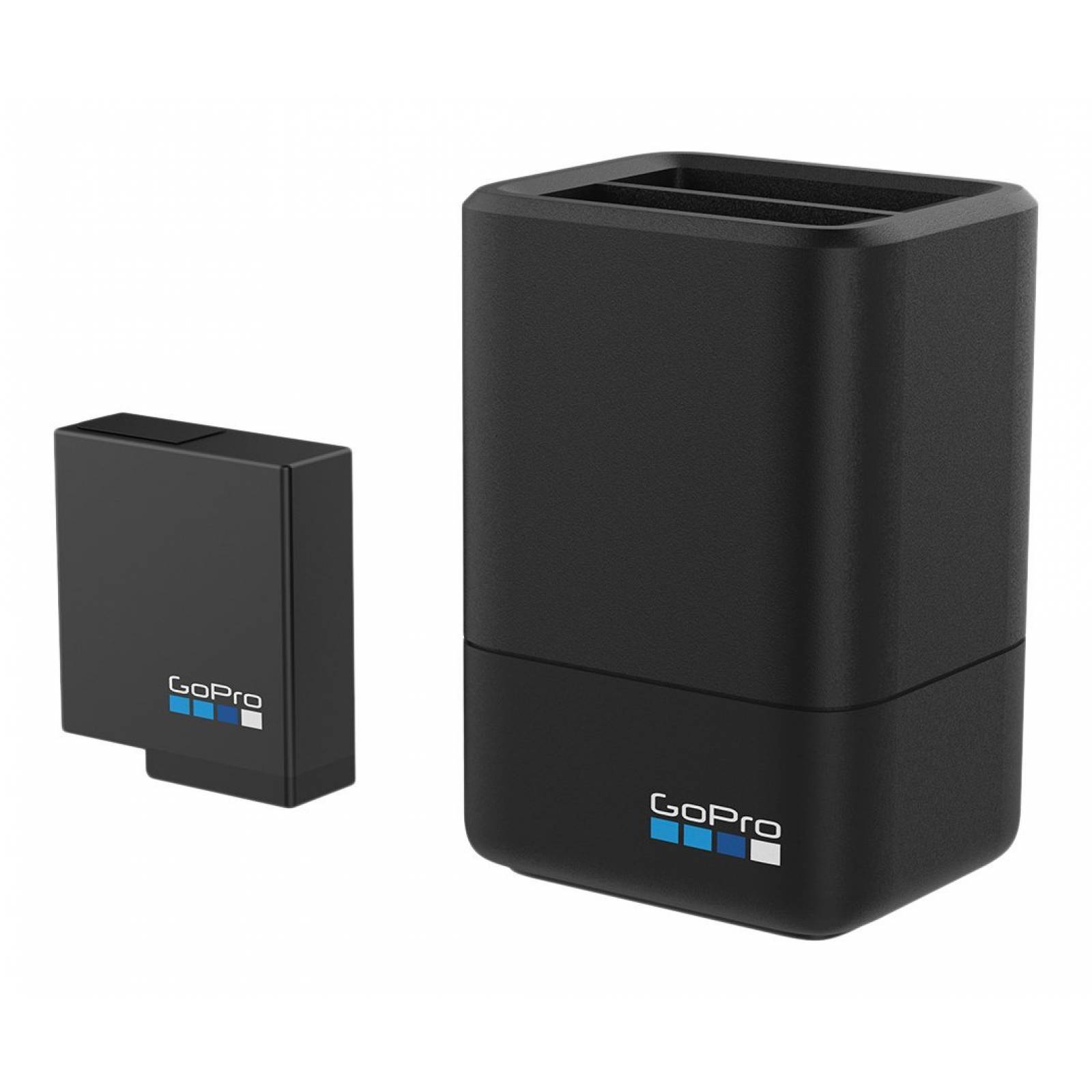 Doble GoPro batería cargador+batería HERO5 negro Ofic -Negro