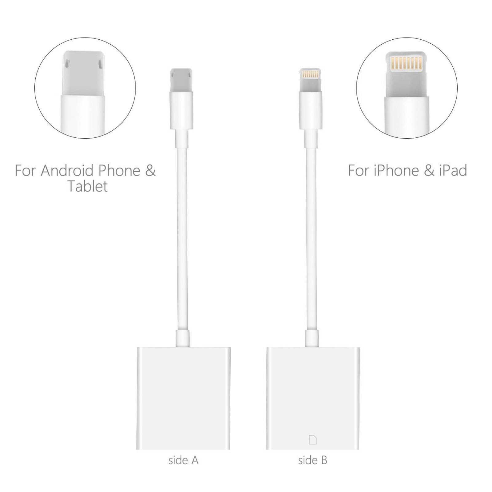 Fixget lector cámara tarjeta SD, Android 2 1 Micro USB teléf