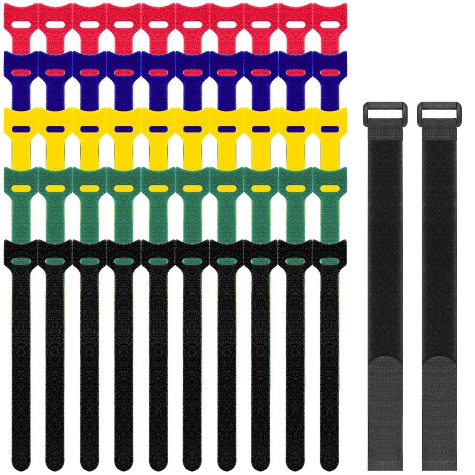 52 PC Cable lazos SENHAI 6 pulgadas microfibra correa gancho