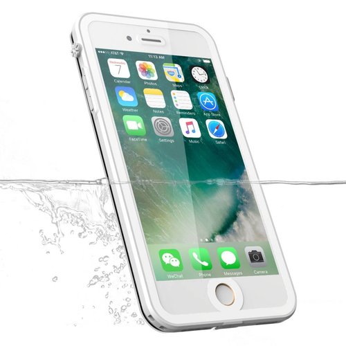 iPhone 7 Plus Vcloo impermeable funda 7 PlusDust pru -Blanco