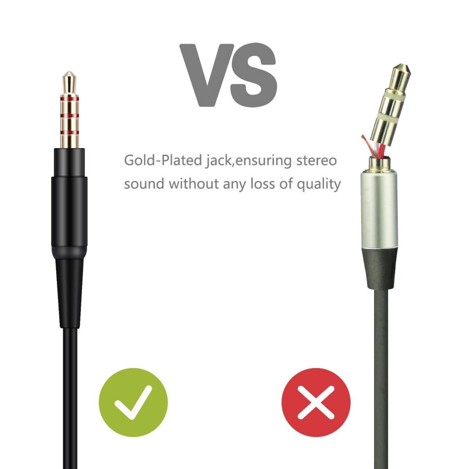 Cable repuesto Bose oído 2/OE2/OE2i/QC25/QC35/Soundlink/Soun