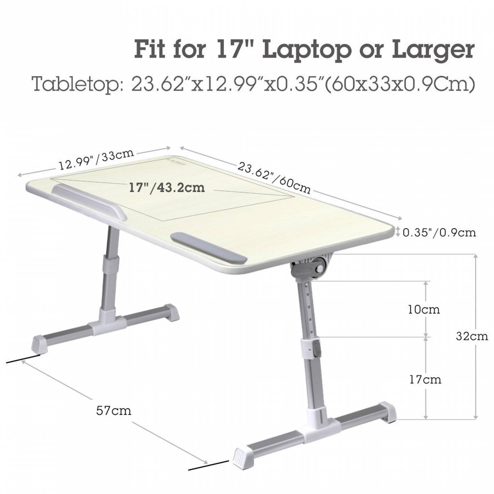 Mesa De Cama Avantree Portátil Ajustable Plegable - Beige