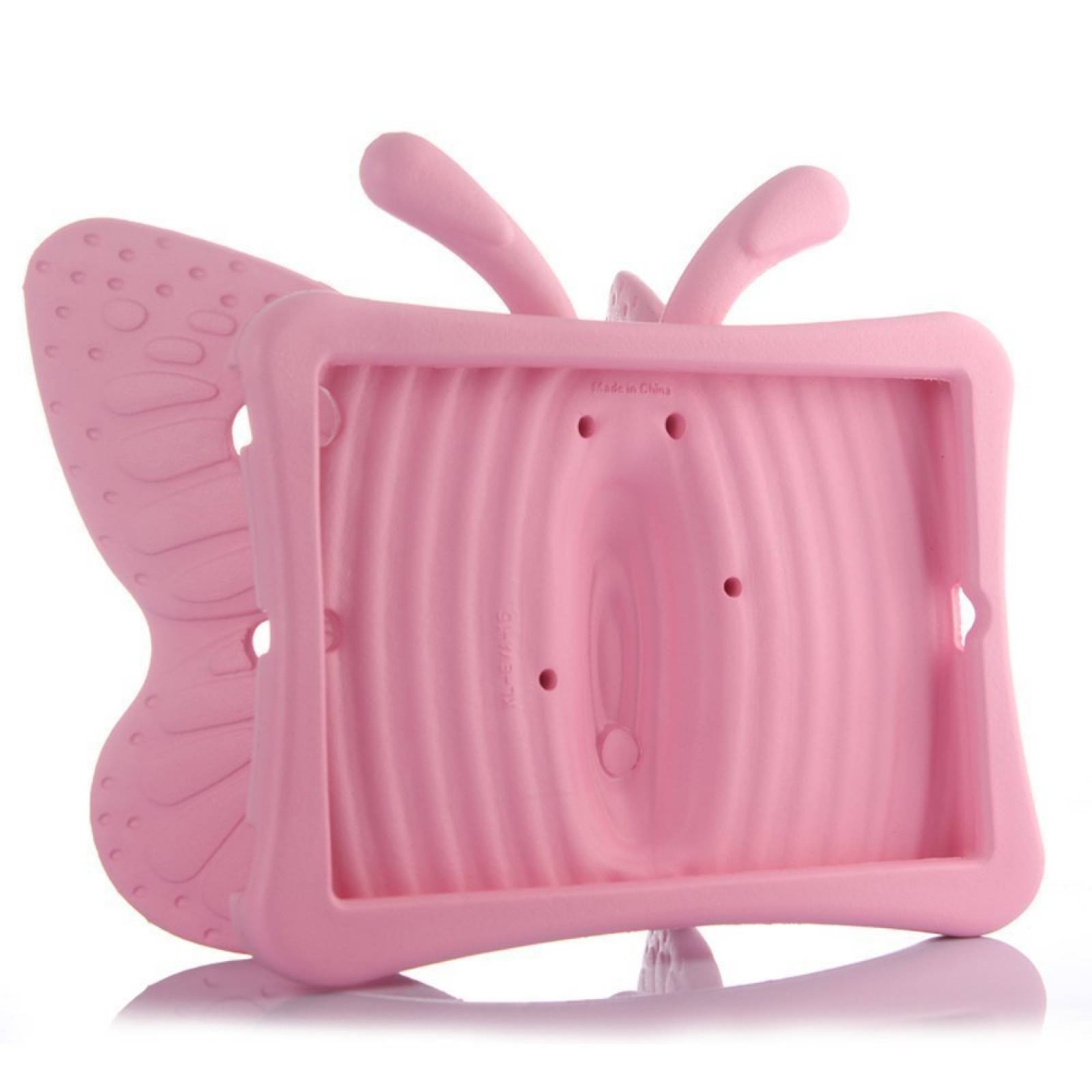 Funda Halnziye Ipad Mini 1/2/3/4 Para Niños -mariposa Rosa