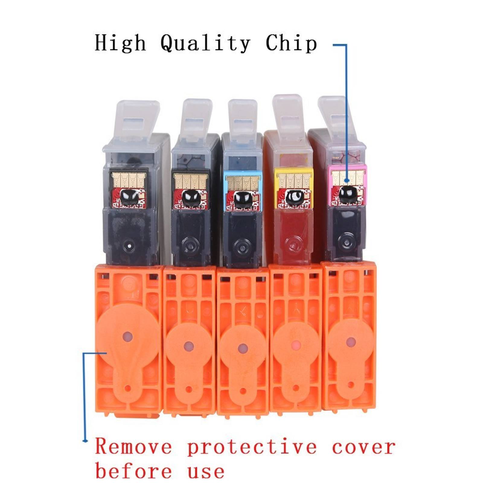 B:HWDID 564XL compatibles cartuchos 2 negros 1 Cyan1 Ma -Negro