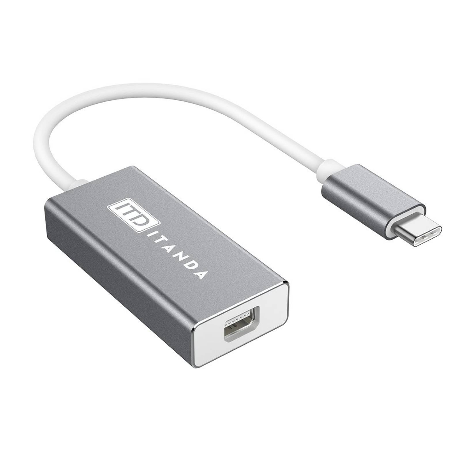 Cable Adaptador Itd Itanda Usbc A Mini Displayport gris