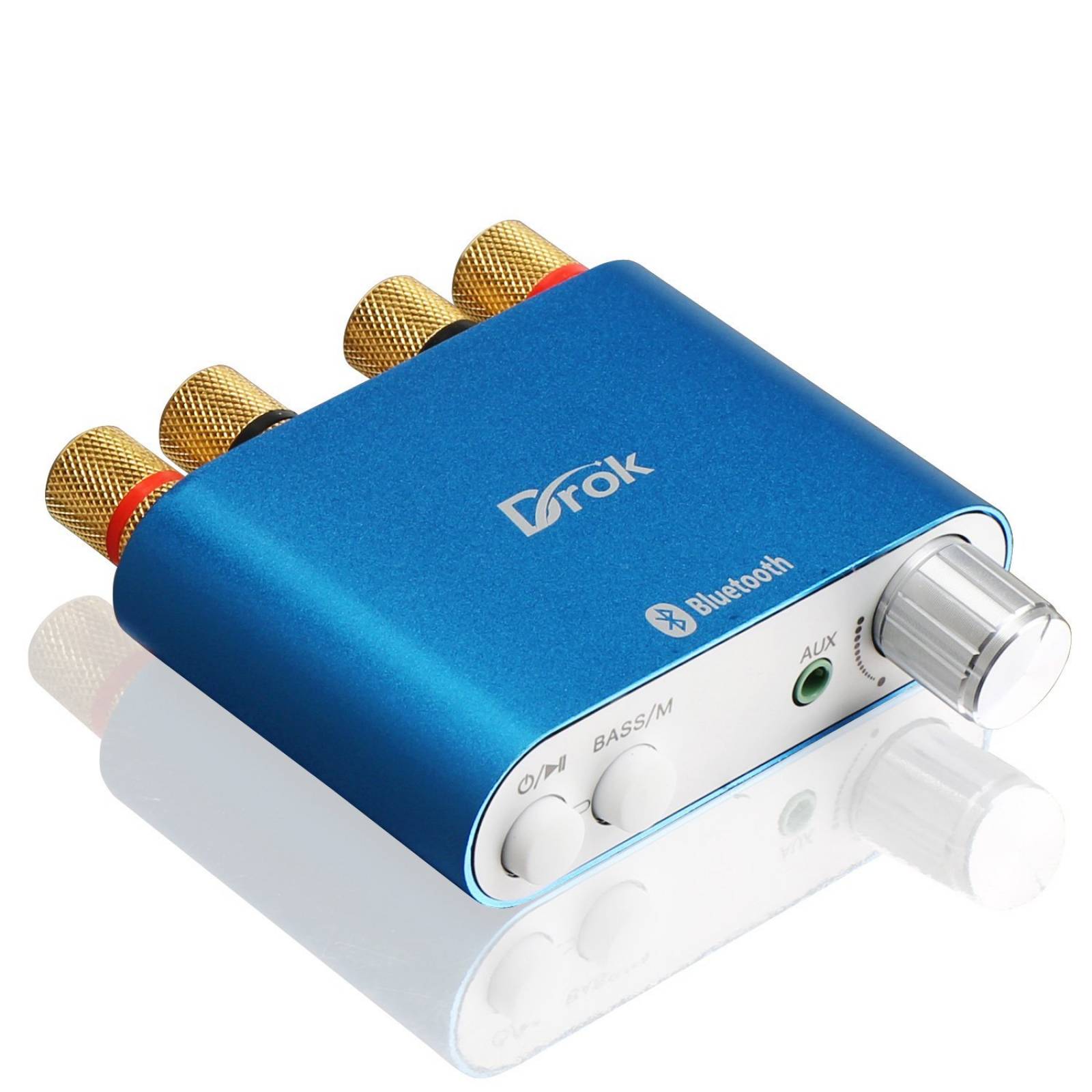 DROK 50W+50W Dual Channel amplificador estéreo DC 9-24V 12V