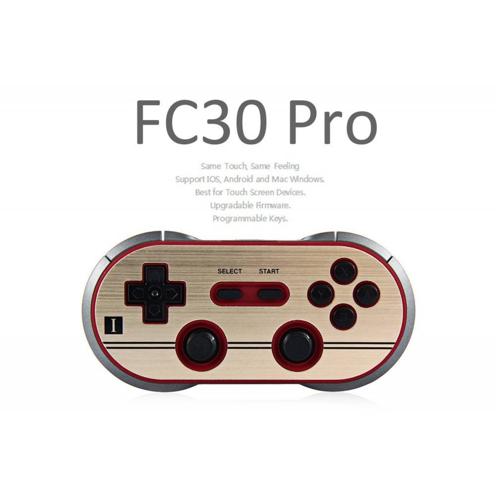 8Bitdo FC30 Pro Wireless Bluetooth controlador Dual  -Dorado
