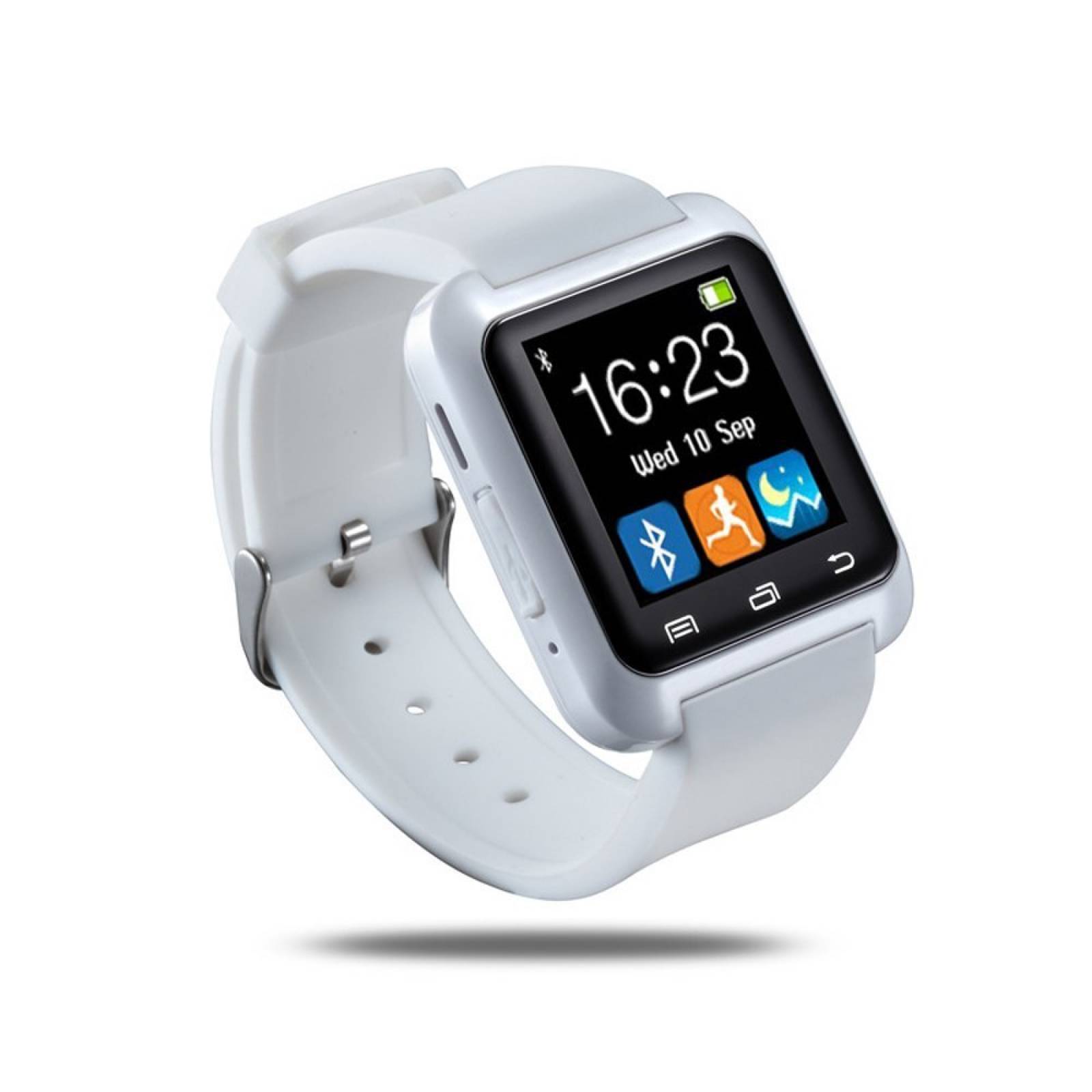LHS lujo Smartwatch U8 Bluetooth Watch reloj pulsera -Blanco