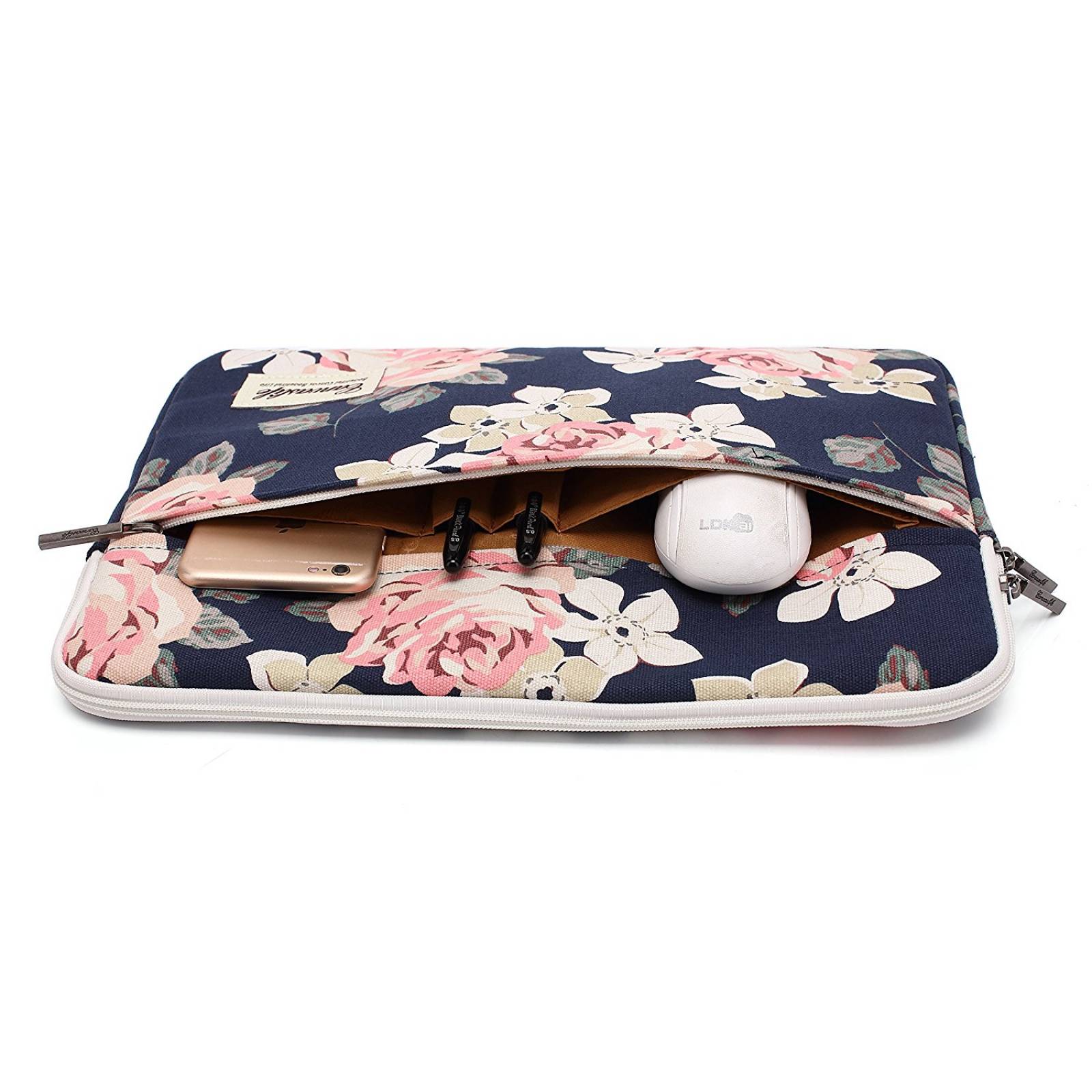 Funda Canvaslife Para Laptop 14 Pulgadas -rosa Blanca