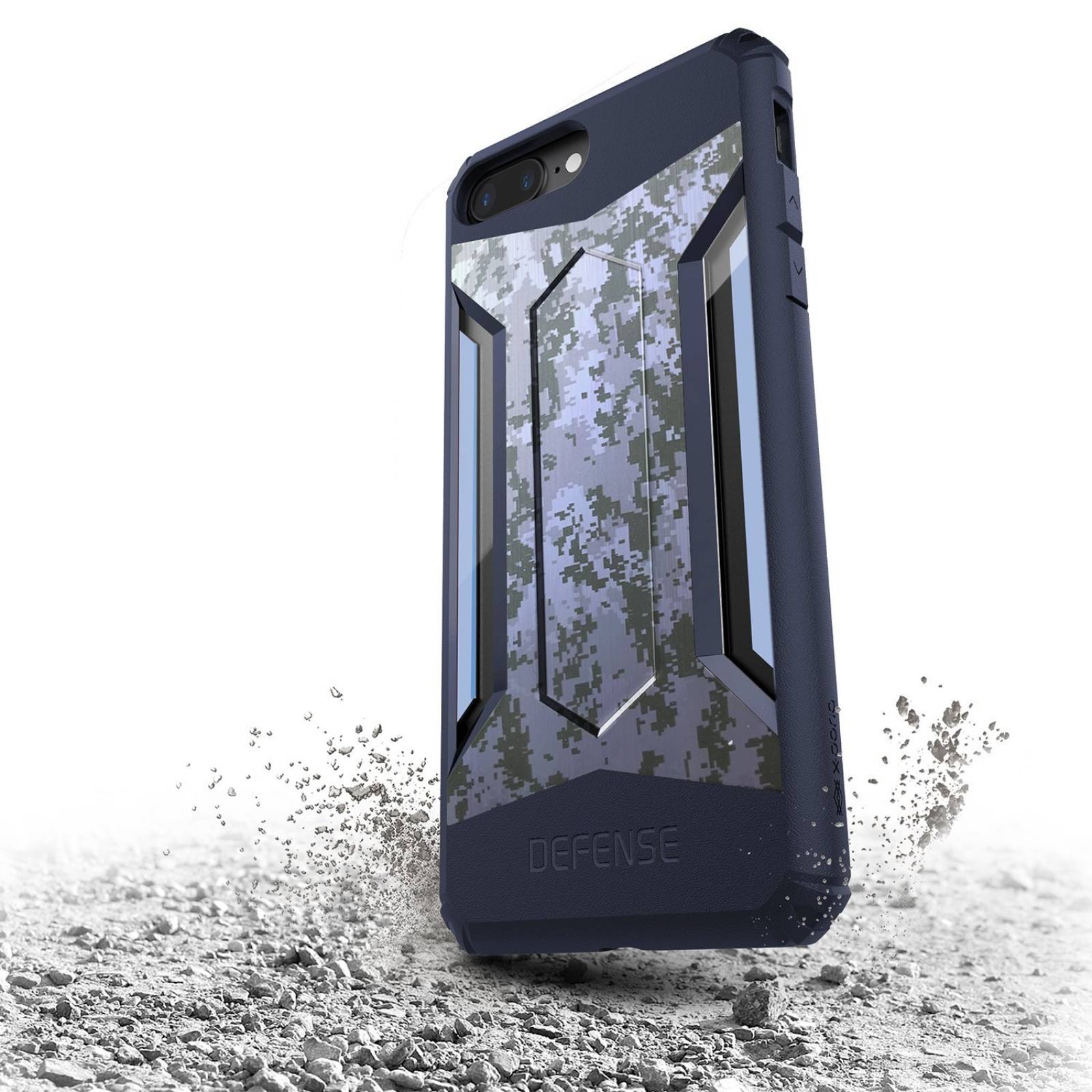 iPhone 7 funda X-Doria defensa engranajes serie más-pe -Azul