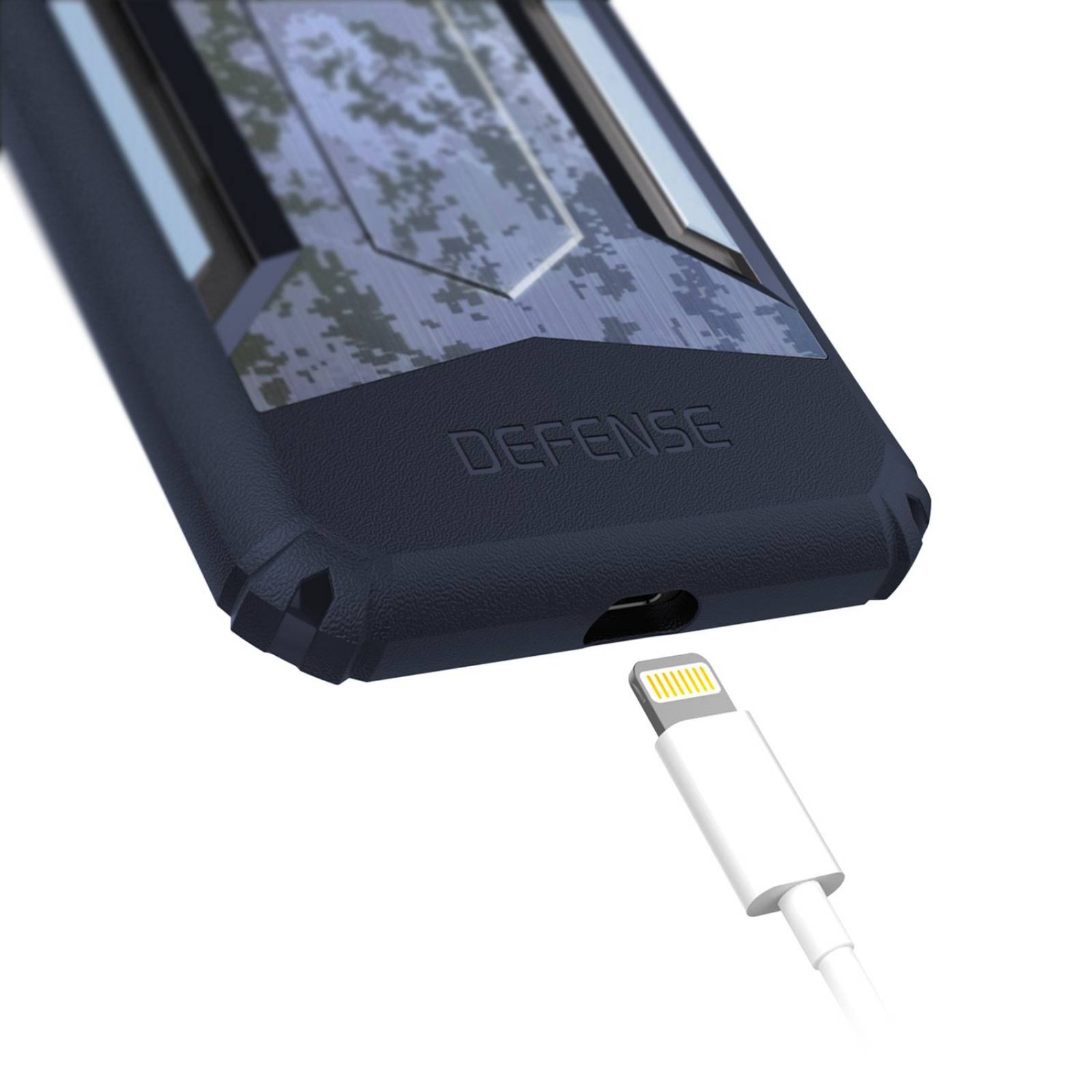 iPhone 7 funda X-Doria defensa engranajes serie más-pe -Azul