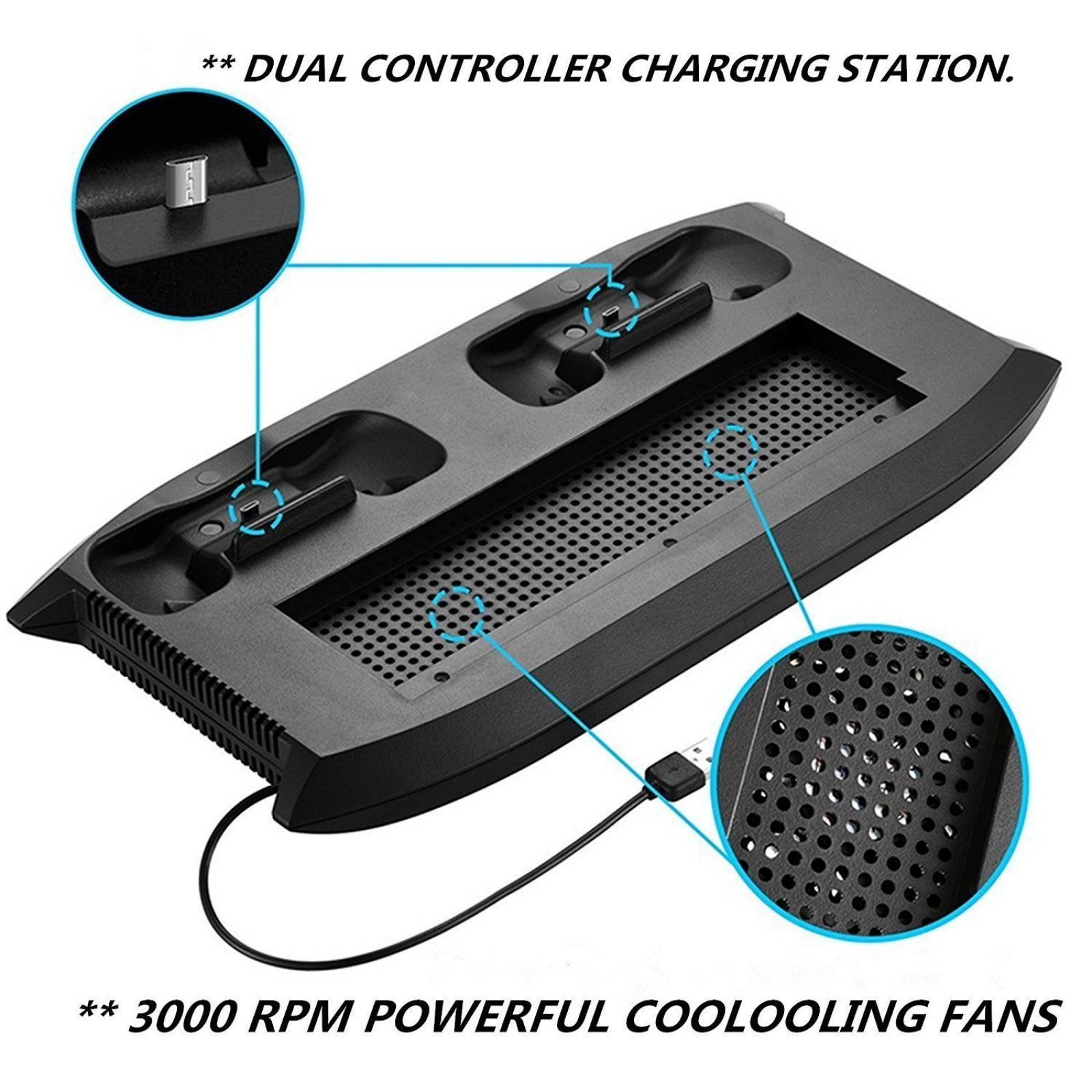 TPFoon Vertical soporte dos ventiladores refrigeración Micro