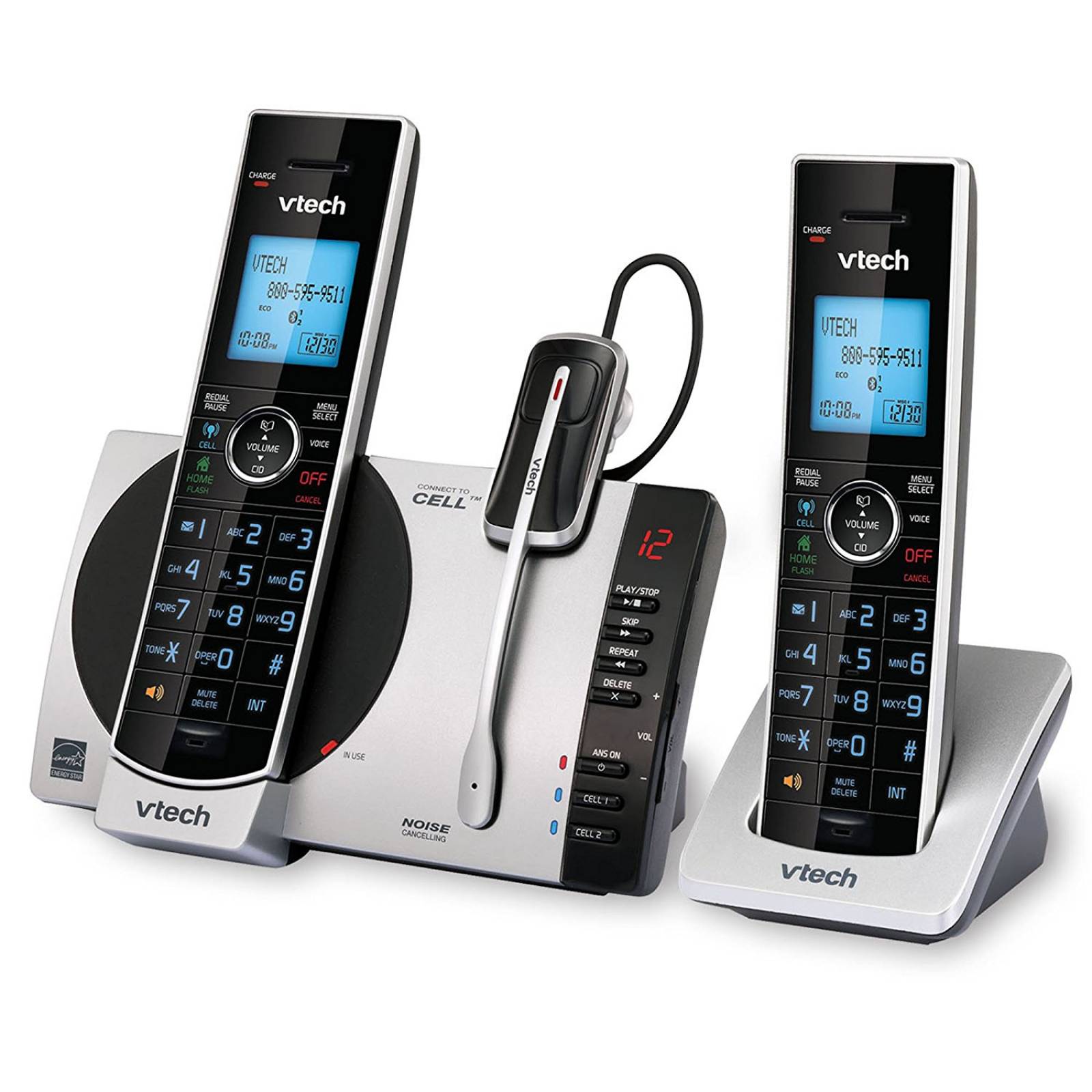 3 VTech DS6771 DECT 6.0 teléfono inalámbrico ampliabl -Negro