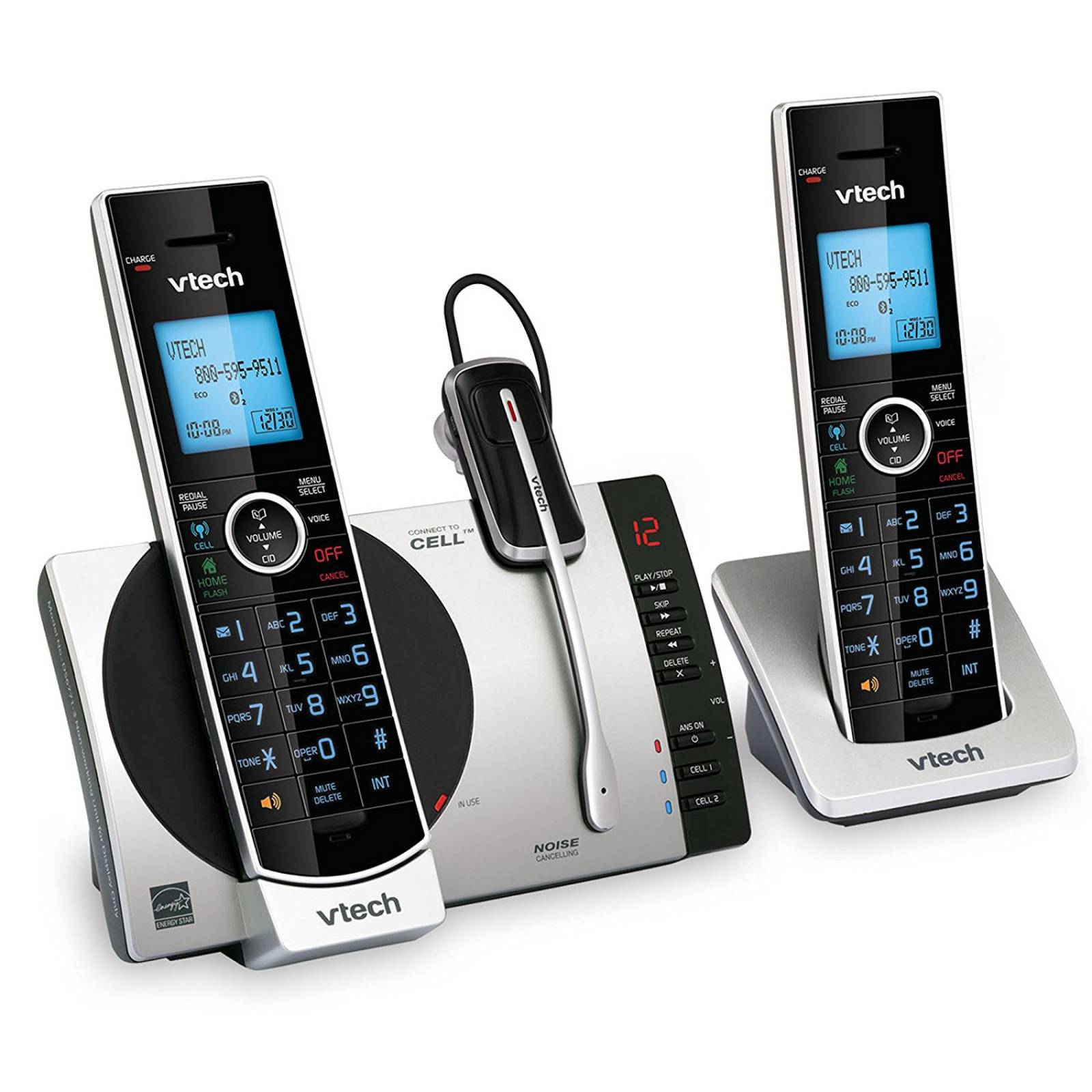 3 VTech DS6771 DECT 6.0 teléfono inalámbrico ampliabl -Negro