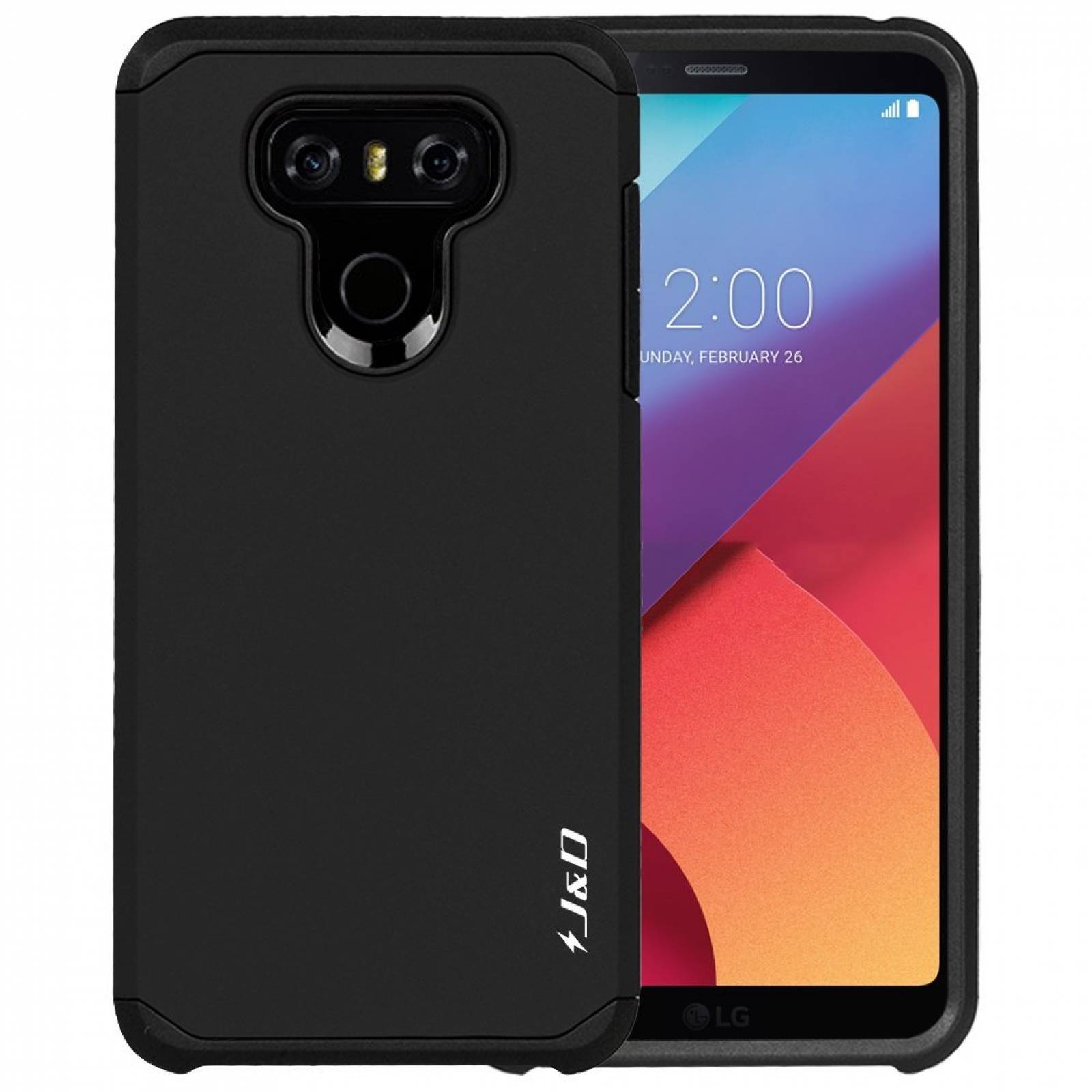 Funda Jd Para Lg G6/lg G6 Plus Doble Capa Anticaídas -negro