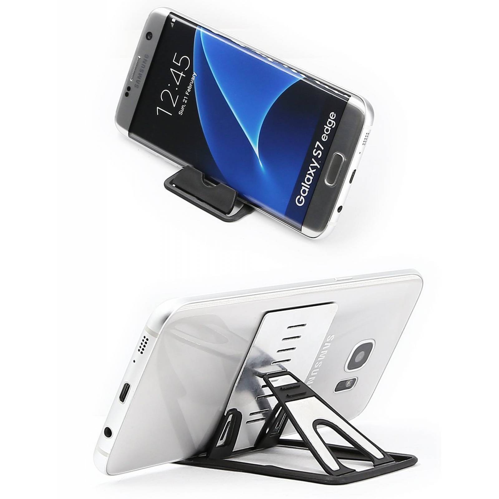 Soporte de tarjeta Mini teléfono celular universal, p -Negro
