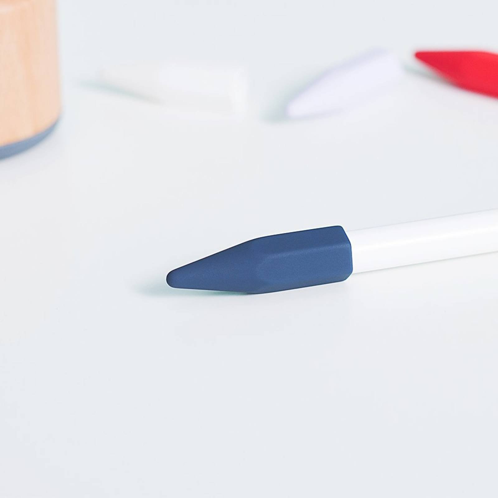 Tapones Para Apple Pencil Frtma Hechos De Silicona -azul